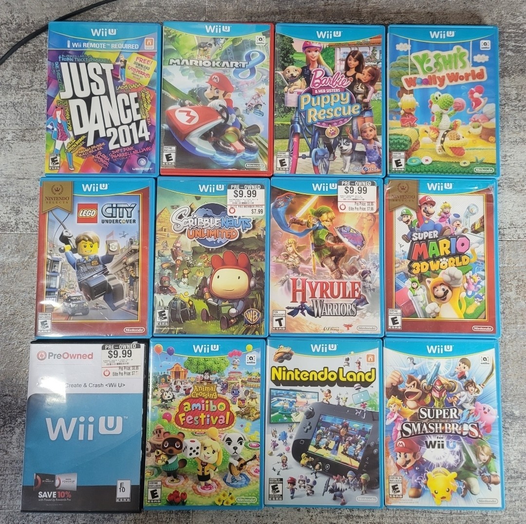 Nintendo Wii U Game Console WUP-101(02) Legend of Zelda Gamepad + 12 Games