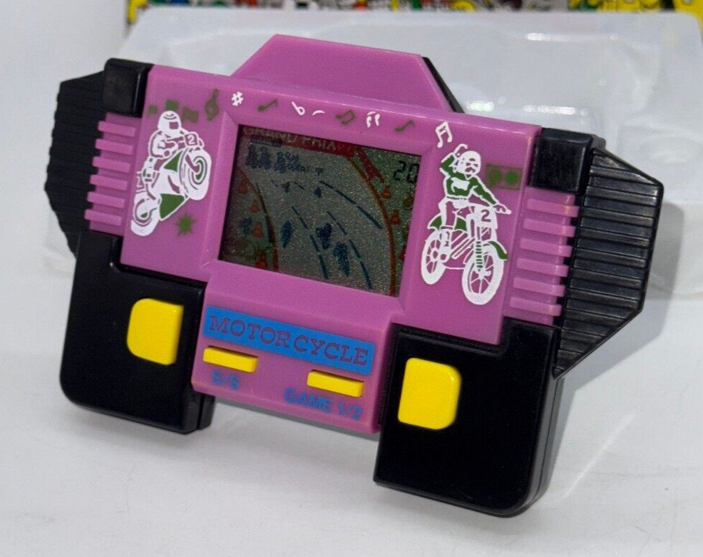 MOTORCYCLE – LCD Game & Watch Portable Console – 1990’s – GRAND PRIX VARIANT