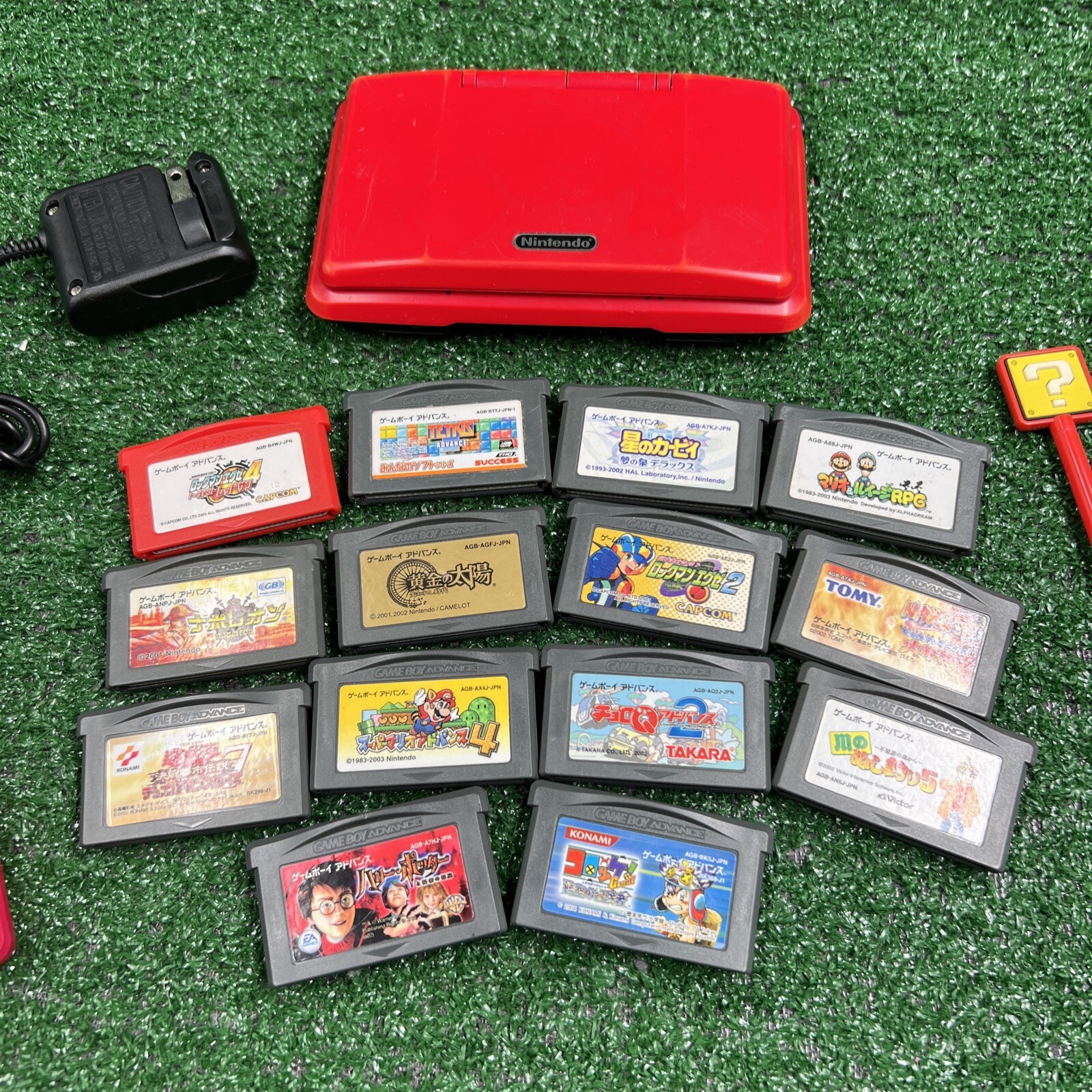 Nintendo DS NTR-001 Japan Import Lava Red Tested Working 14 Import Game