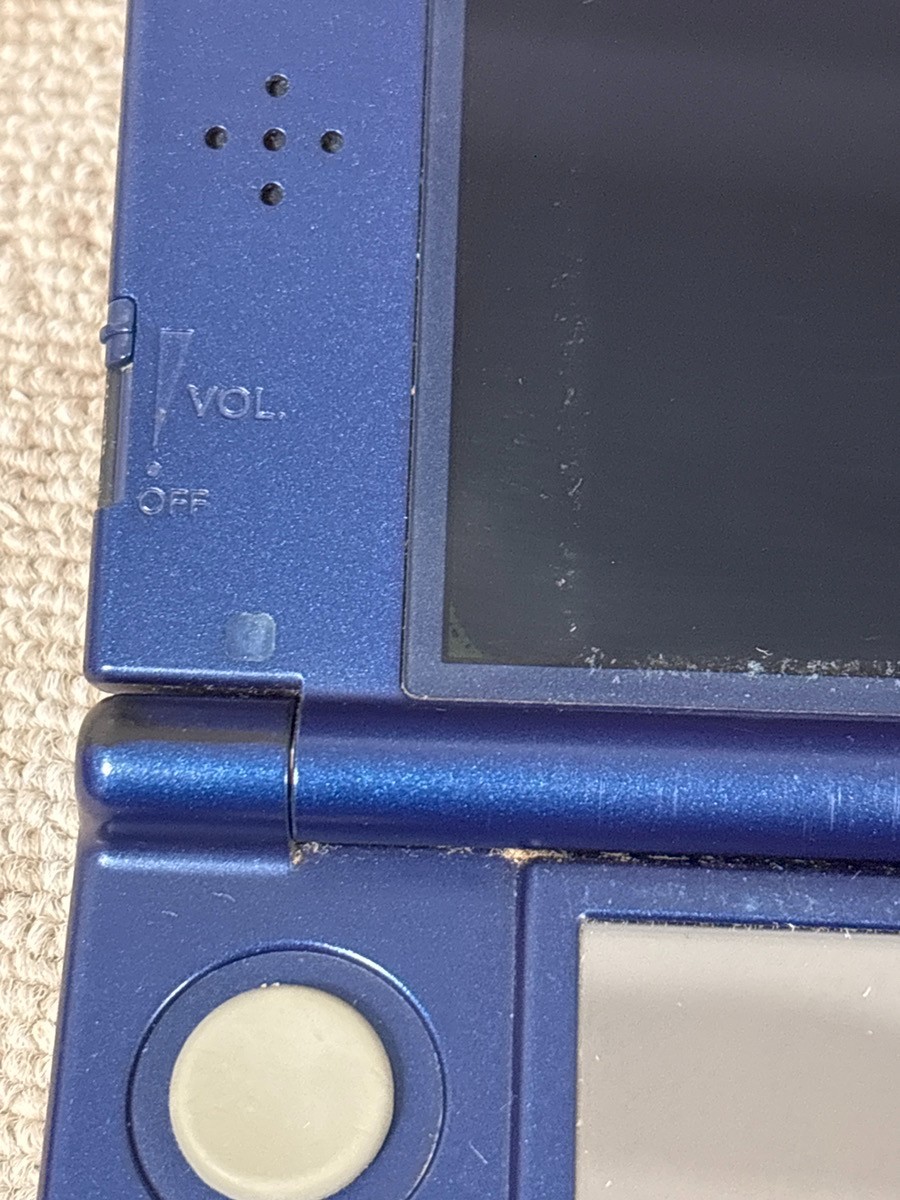 New 3DS LL XL Metalic blue Japan Nintendo Console region Japanese B969