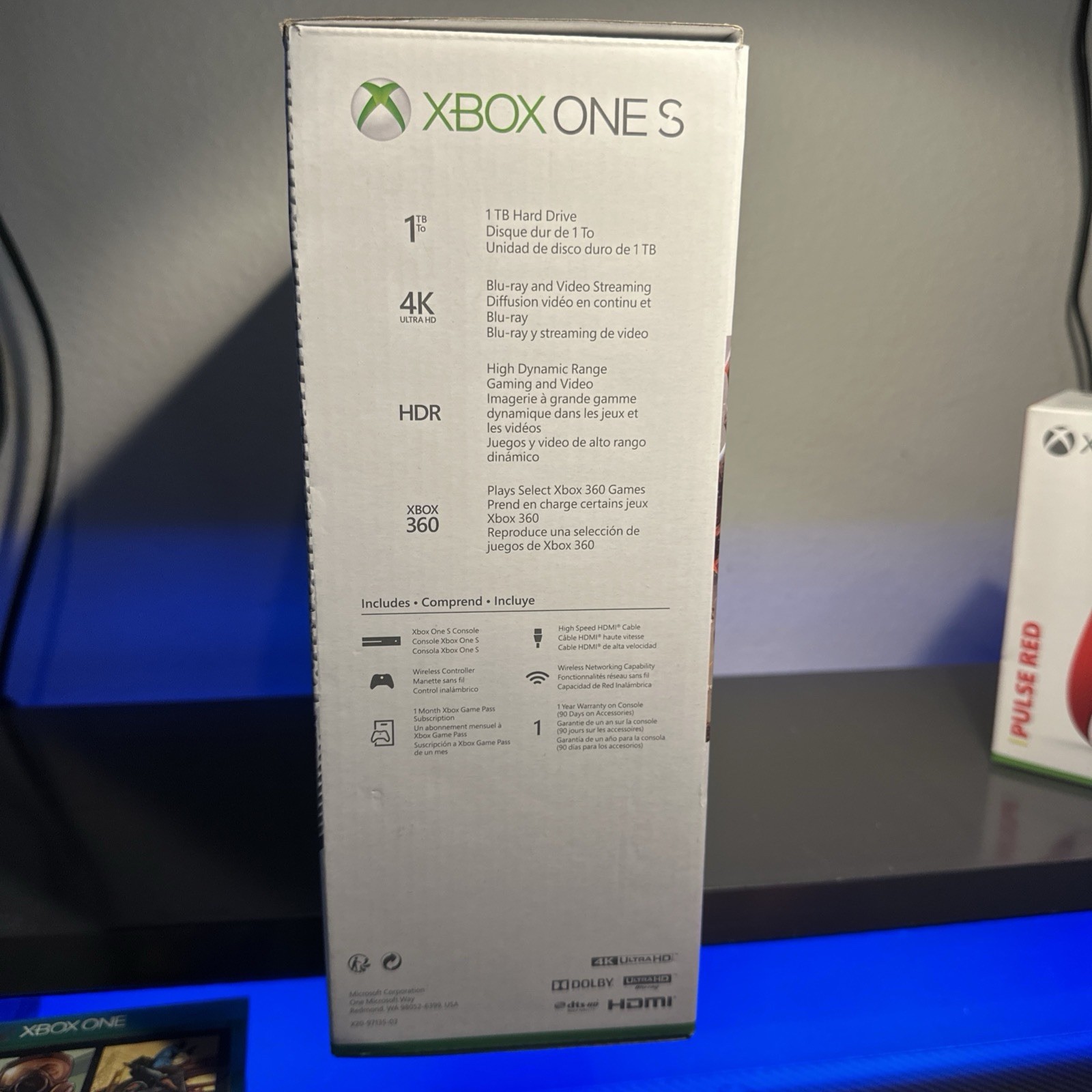 Microsoft Xbox One S 1TB Console w/ Accessories 4K UHD Blu-ray-12 month Warranty