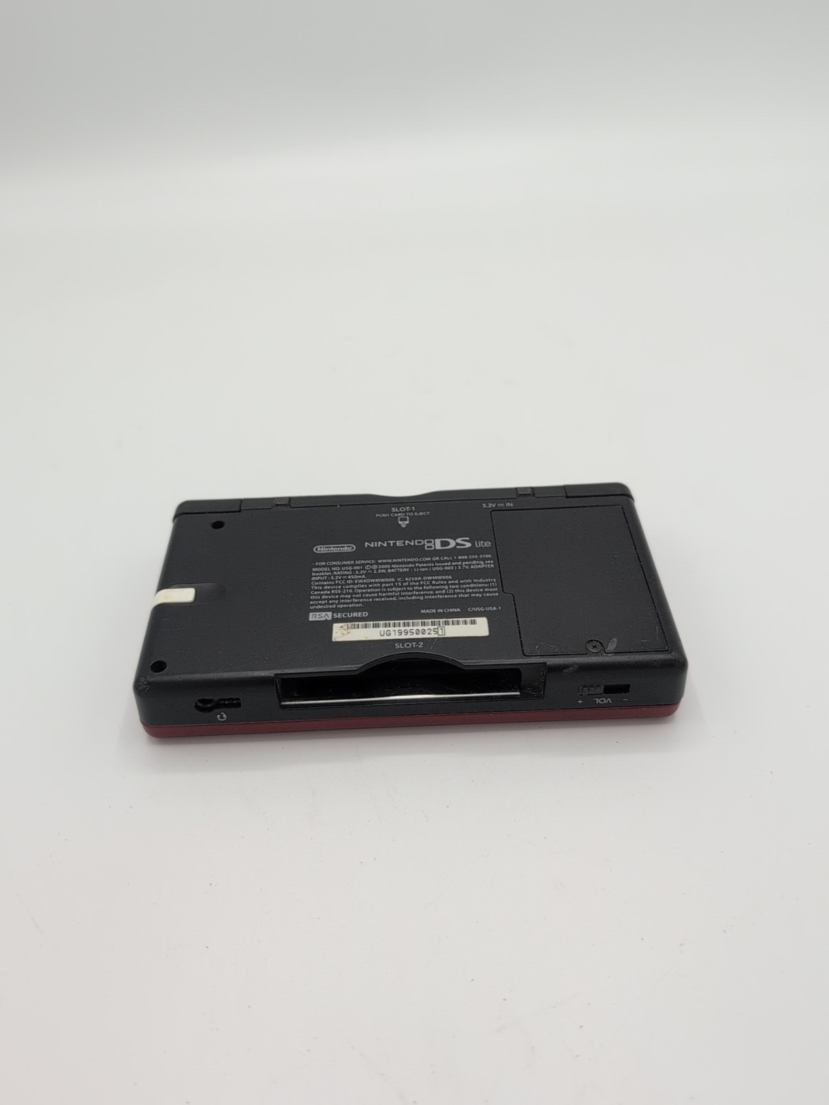 Nintendo DS Lite Crimson Handheld System Red/Black – Stylus Included