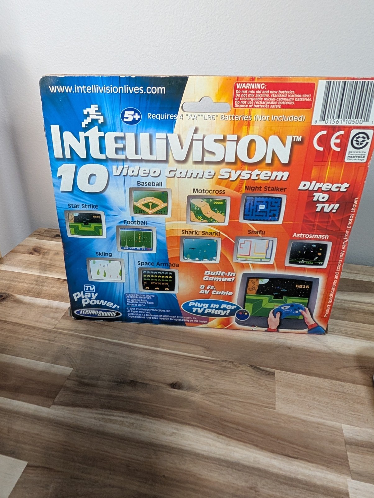 Intellivision 10 Game Retro Vintage Video Game System TV Power Plug in Play