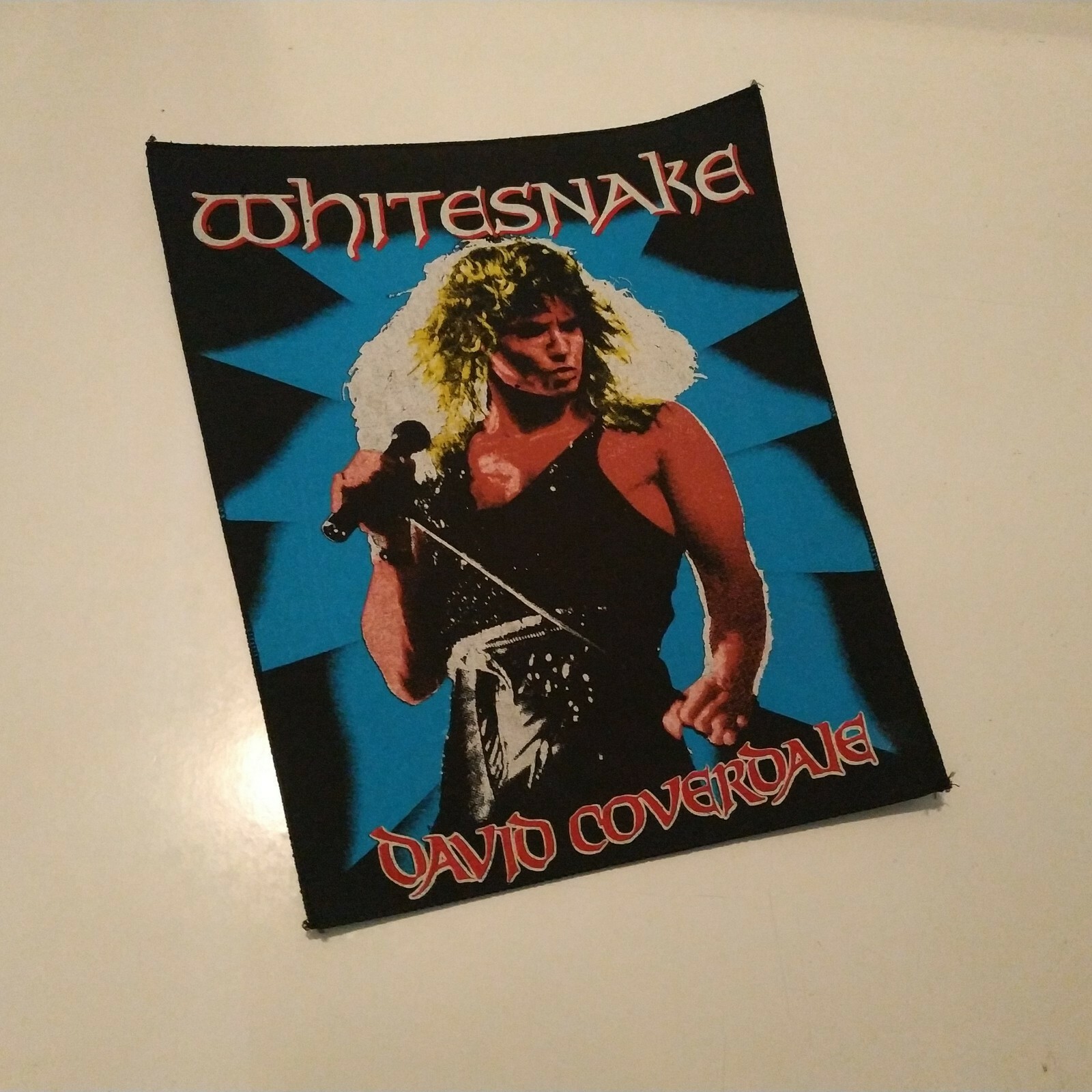 Vintage WHITESNAKE Unused 80s BACK PATCH David Coverdale Heavy Metal