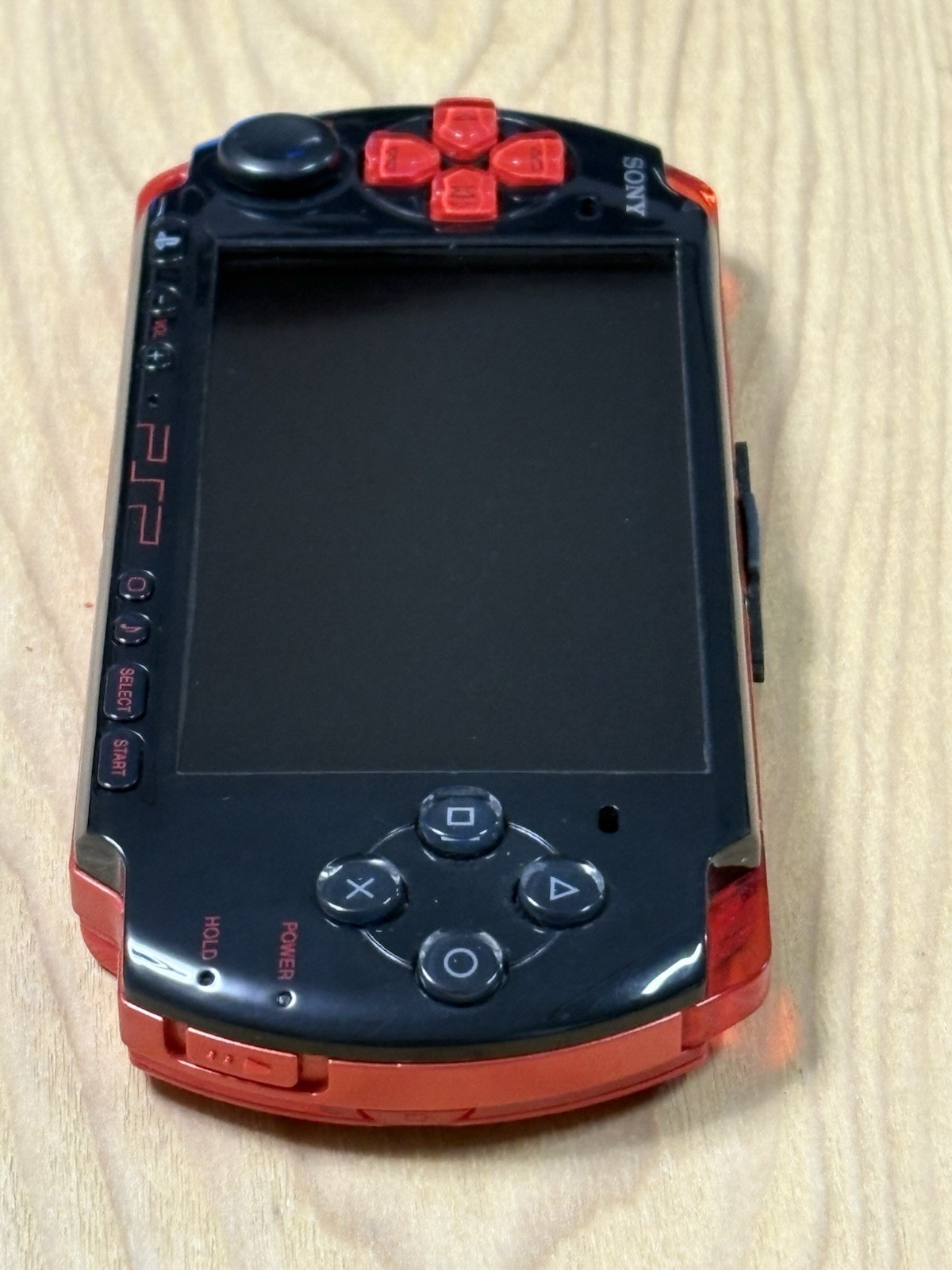Sony PSP 3000 Black Red Console Only Japanese Version Tested Working