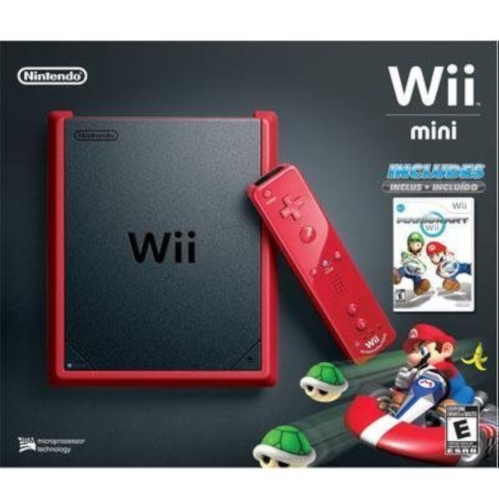 Wii Mini Red With Mario Kart Very Good 8Z