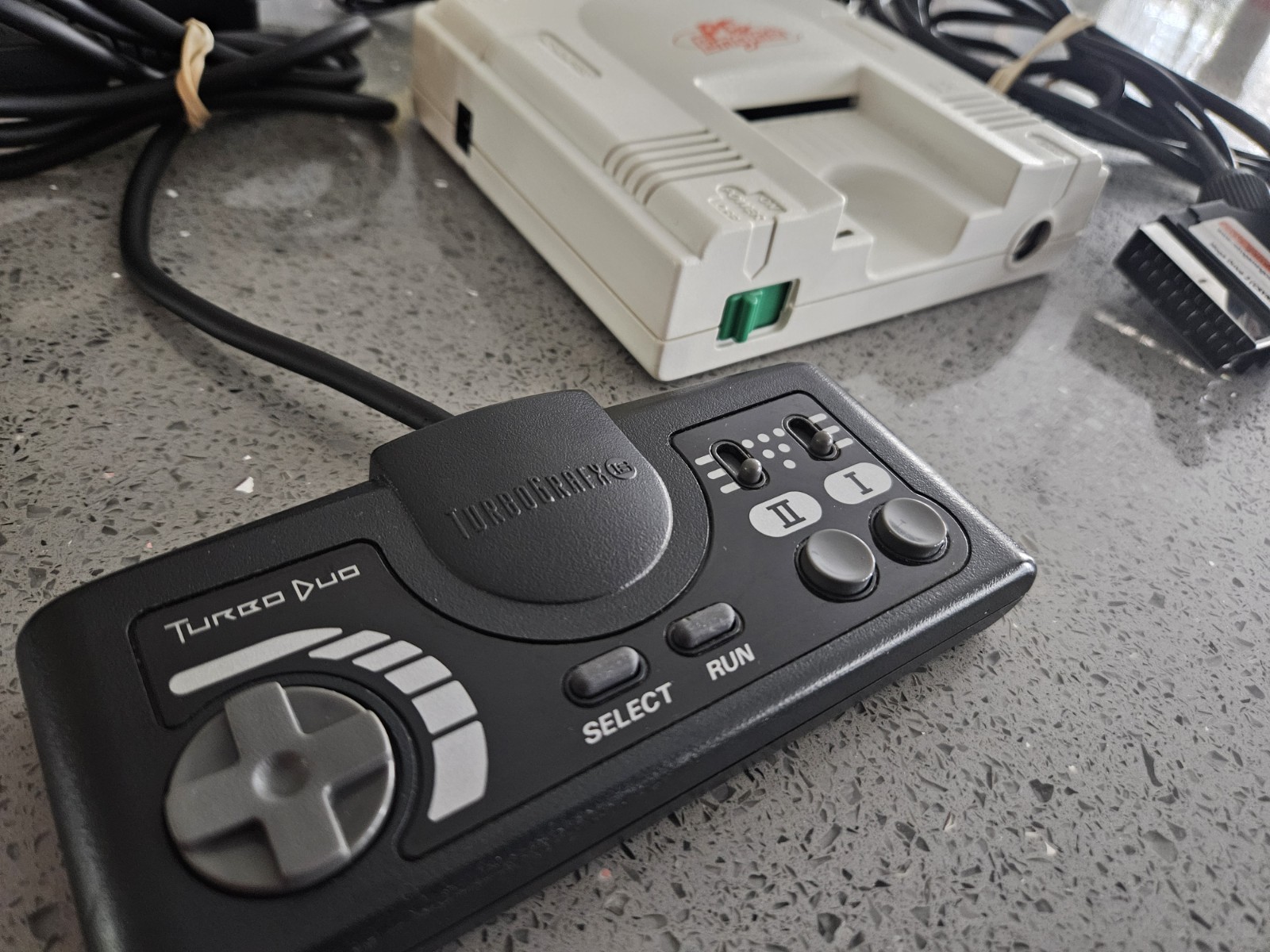 PC Engine/TurboGrafx-16 Console w RGB & Jailbar Fix, TurboDuo Pad, SCART, PSU…
