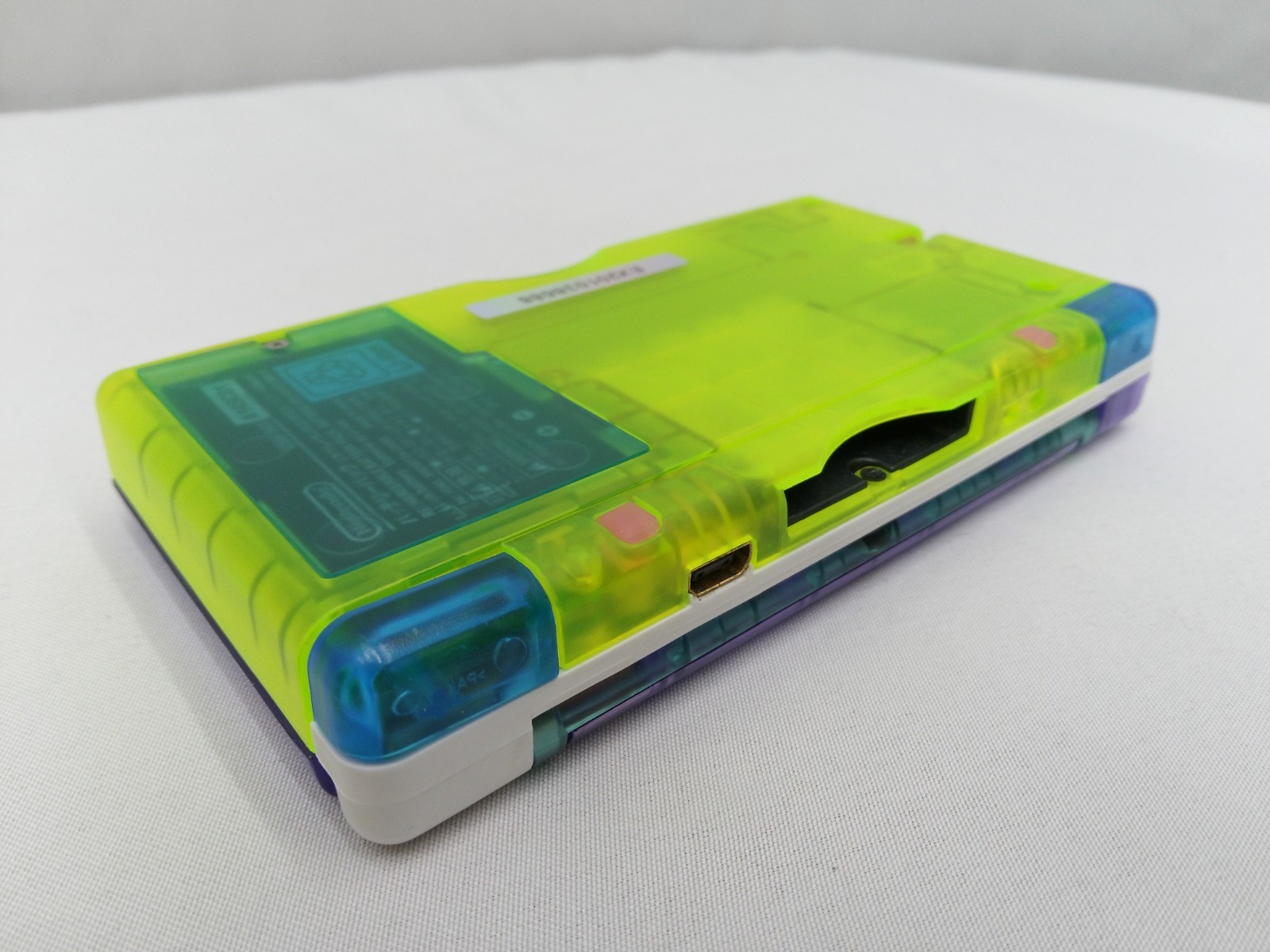 Nintendo DS Lite ReShell Purple Neon Yellow Blue Pink Gold USB Cable Gameboy GBA