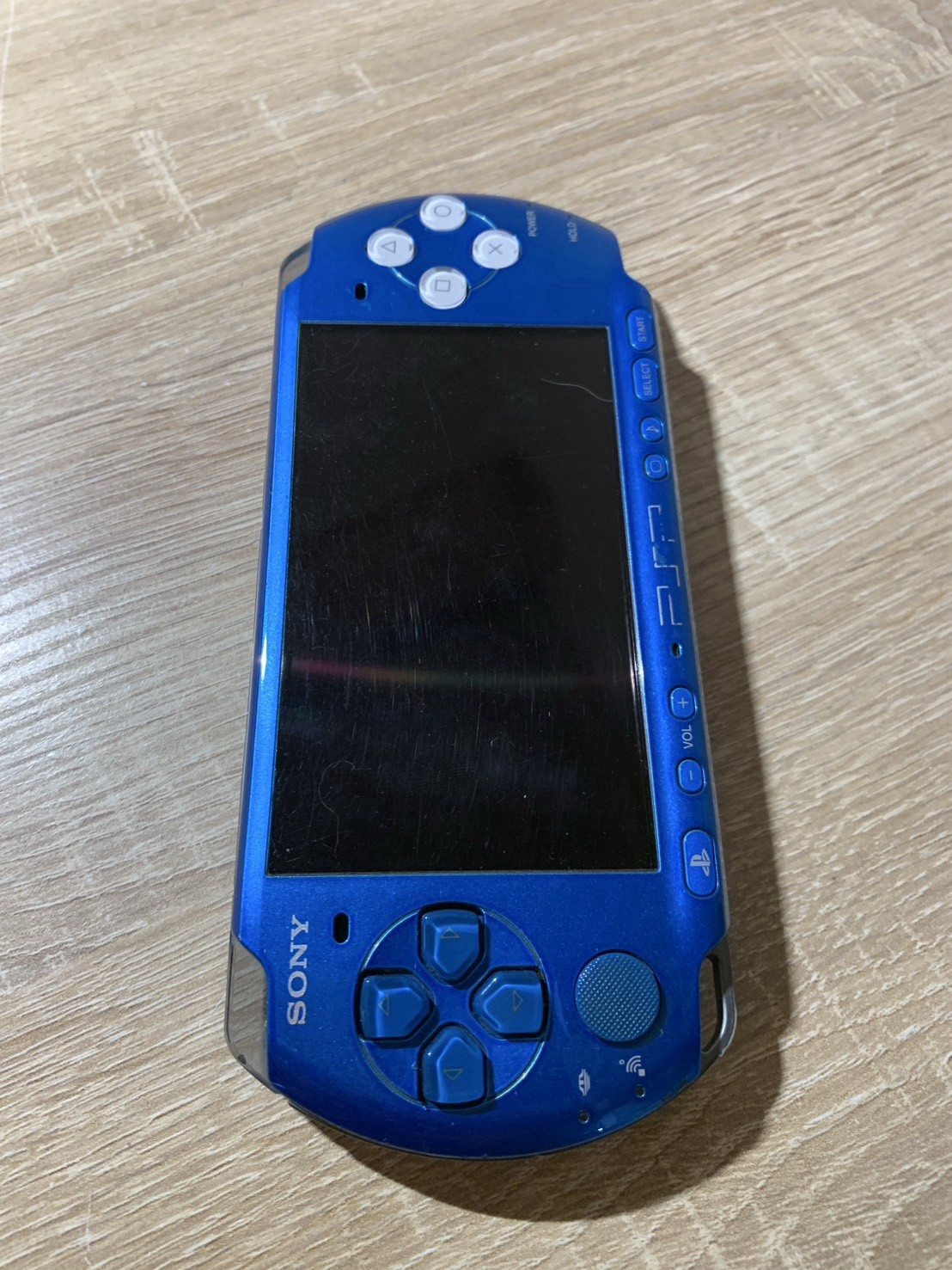 1005 Sony PlayStation PSP 3000 Vibrant Blue For Parts