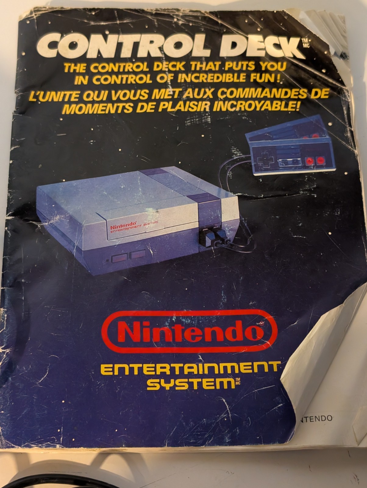 Nintendo Entertainment System NES Original Console + 2 Controleurs+Cable+ Manual
