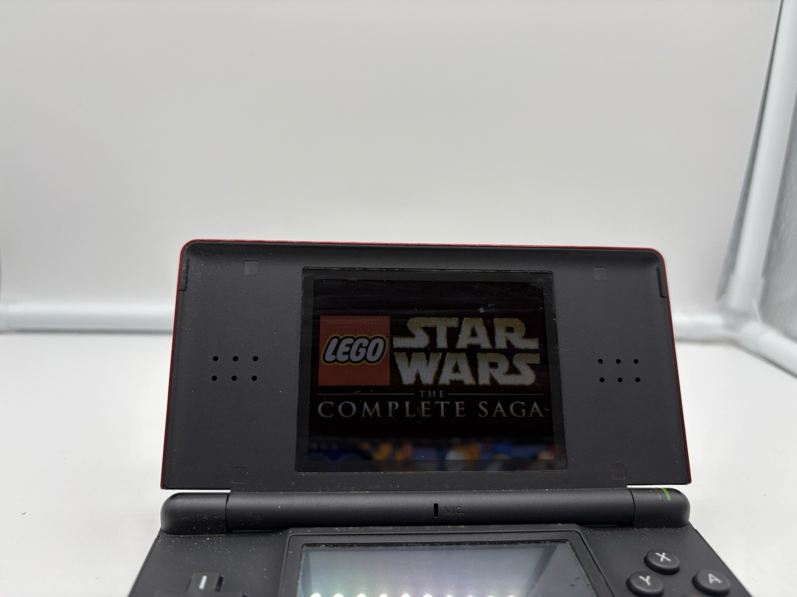 Nintendo DS Lite Crimson Handheld System – Red/Black, LEGO SW, And Carrying Case
