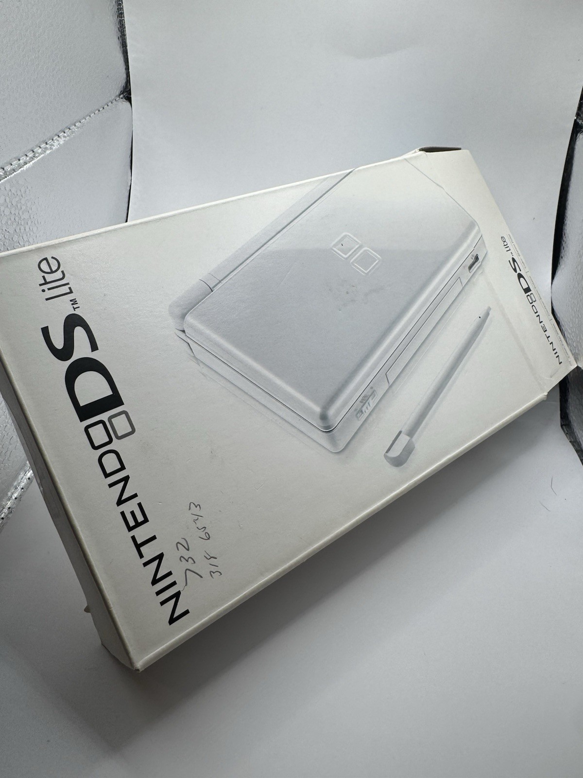 US Nintendo DS Lite Handheld Console Polar White Tested/Working W/ Box & Manual