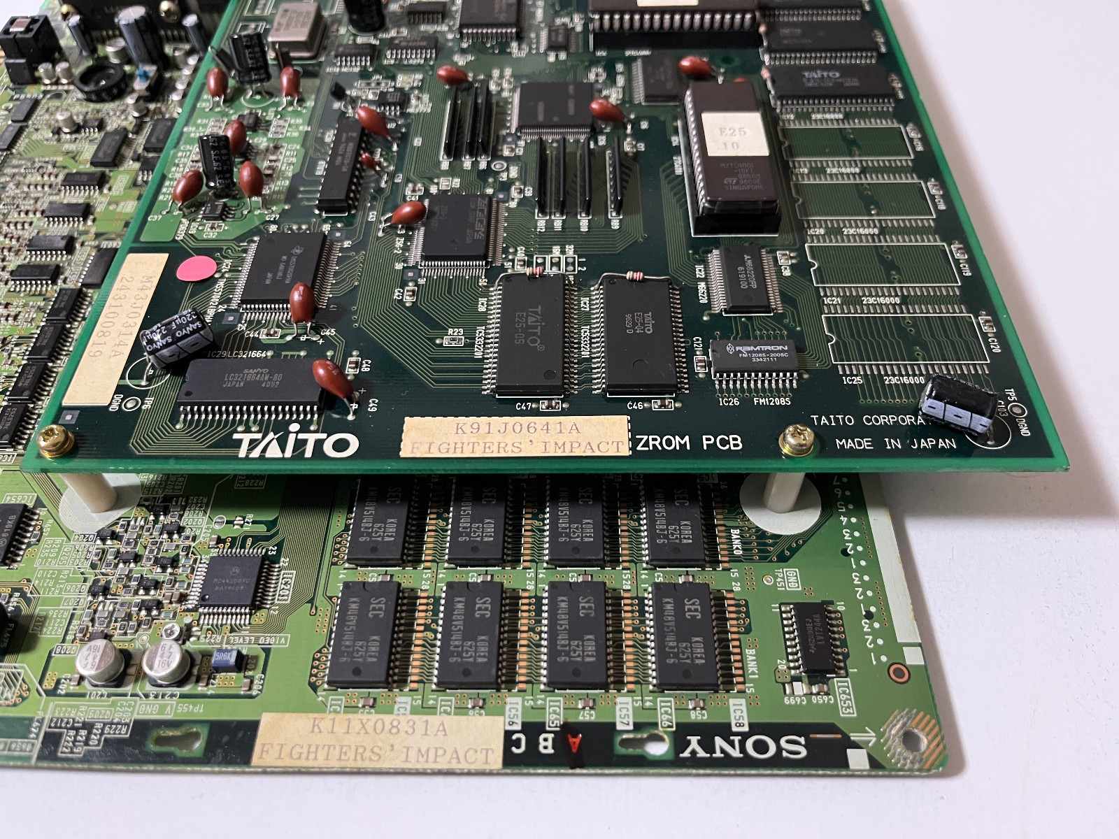 Fighters’ Impact Taito FX-1B System Arcade Game JAMMA PCB Japan