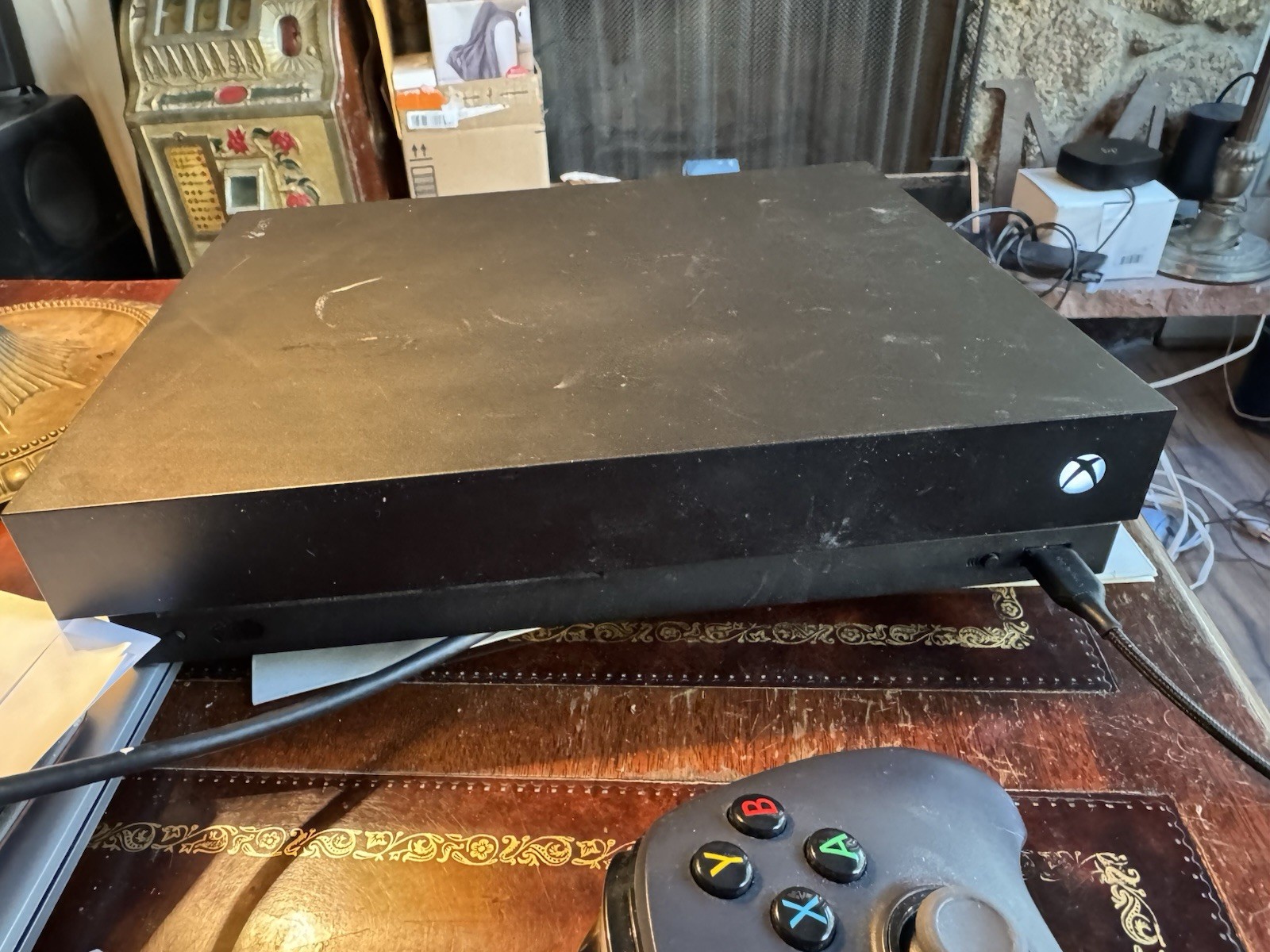 Microsoft Xbox One X 1TB Console – Black 2 Controllers