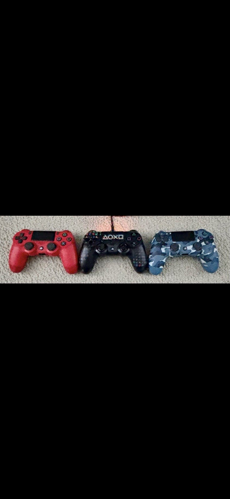 PS4 Console With 10 Games And 3 Controllers Power Cord And HDMI