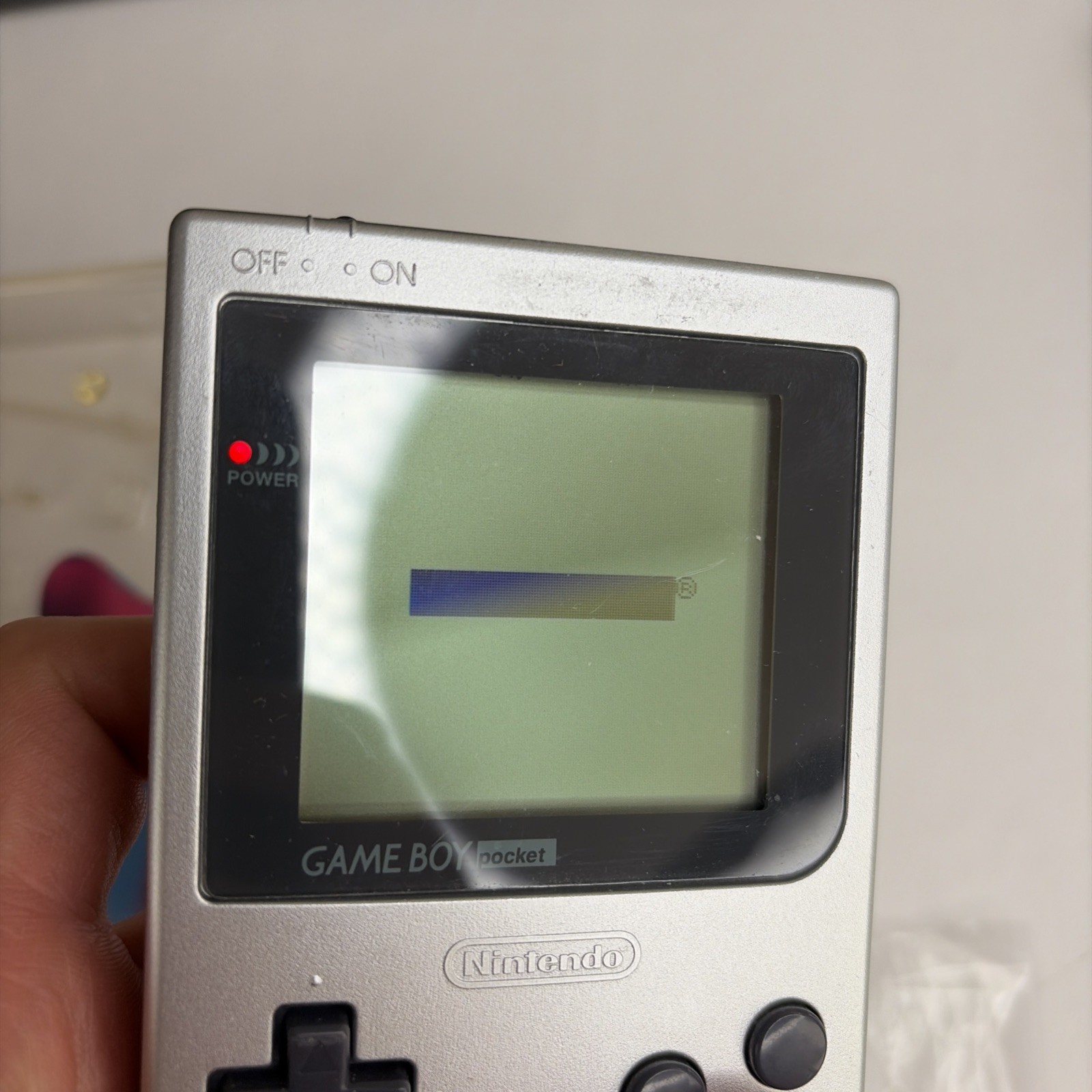 Nintendo Game Boy Pocket Silver Handheld MGB-001 Complete Box CIB Tested