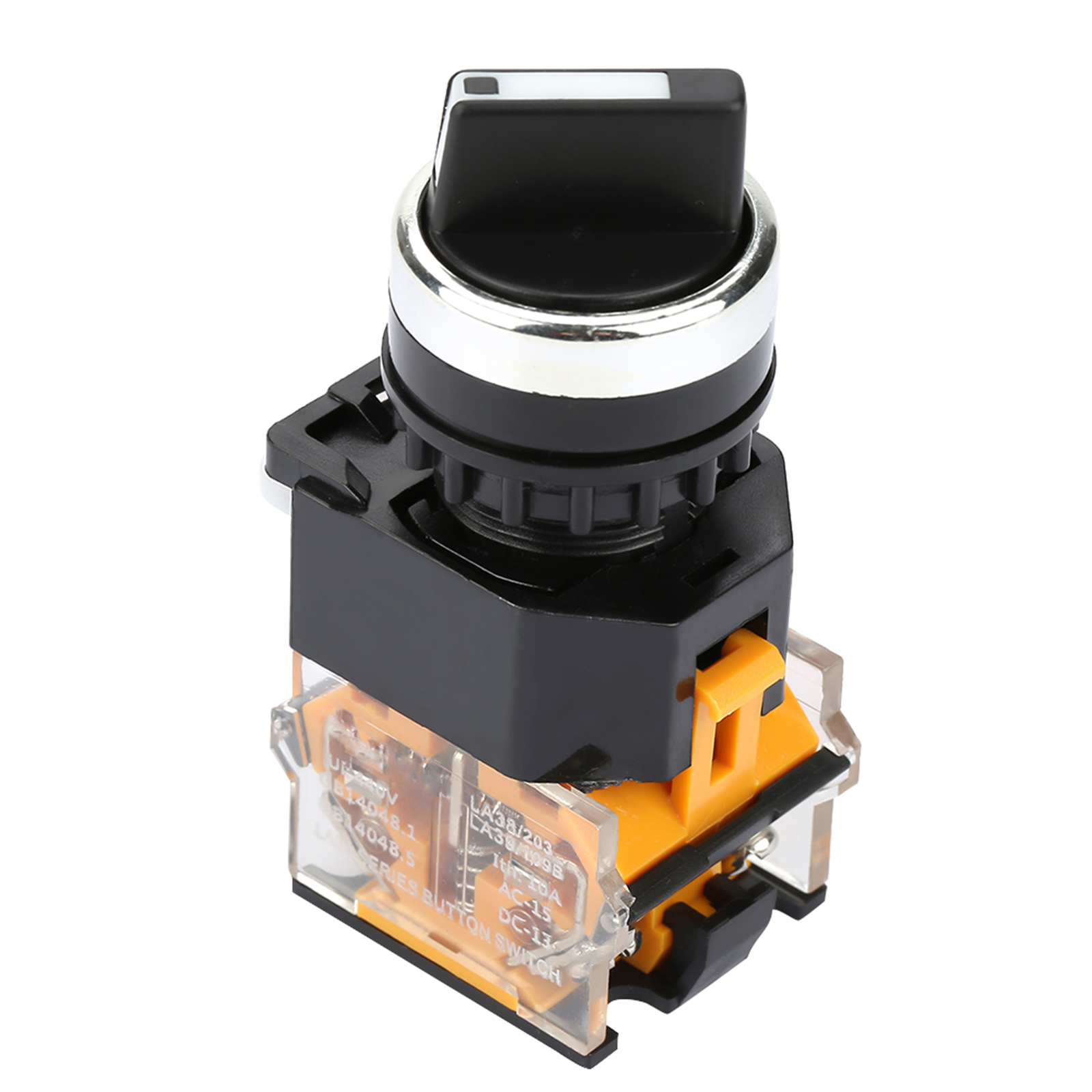 22mm Round Selector Switch 2 Positions NC + NO Self Locking MT8