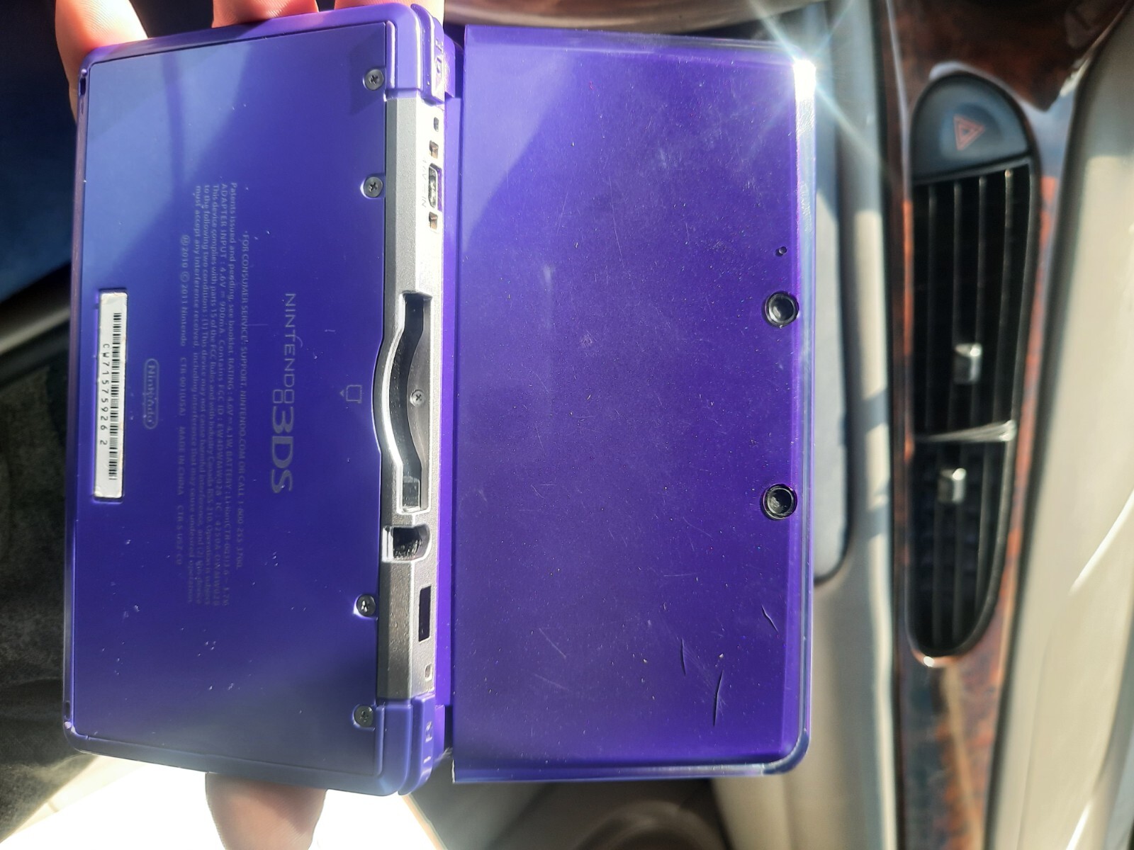 Nintendo 3DS Midnight Purple Portable Gaming Console