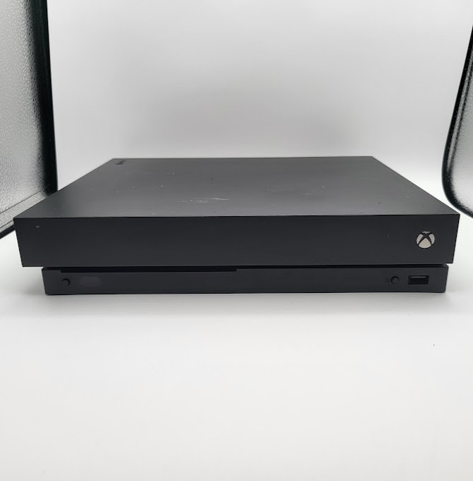 Microsoft Xbox One X Model 1787 – Black – Deep Scratches Console Only