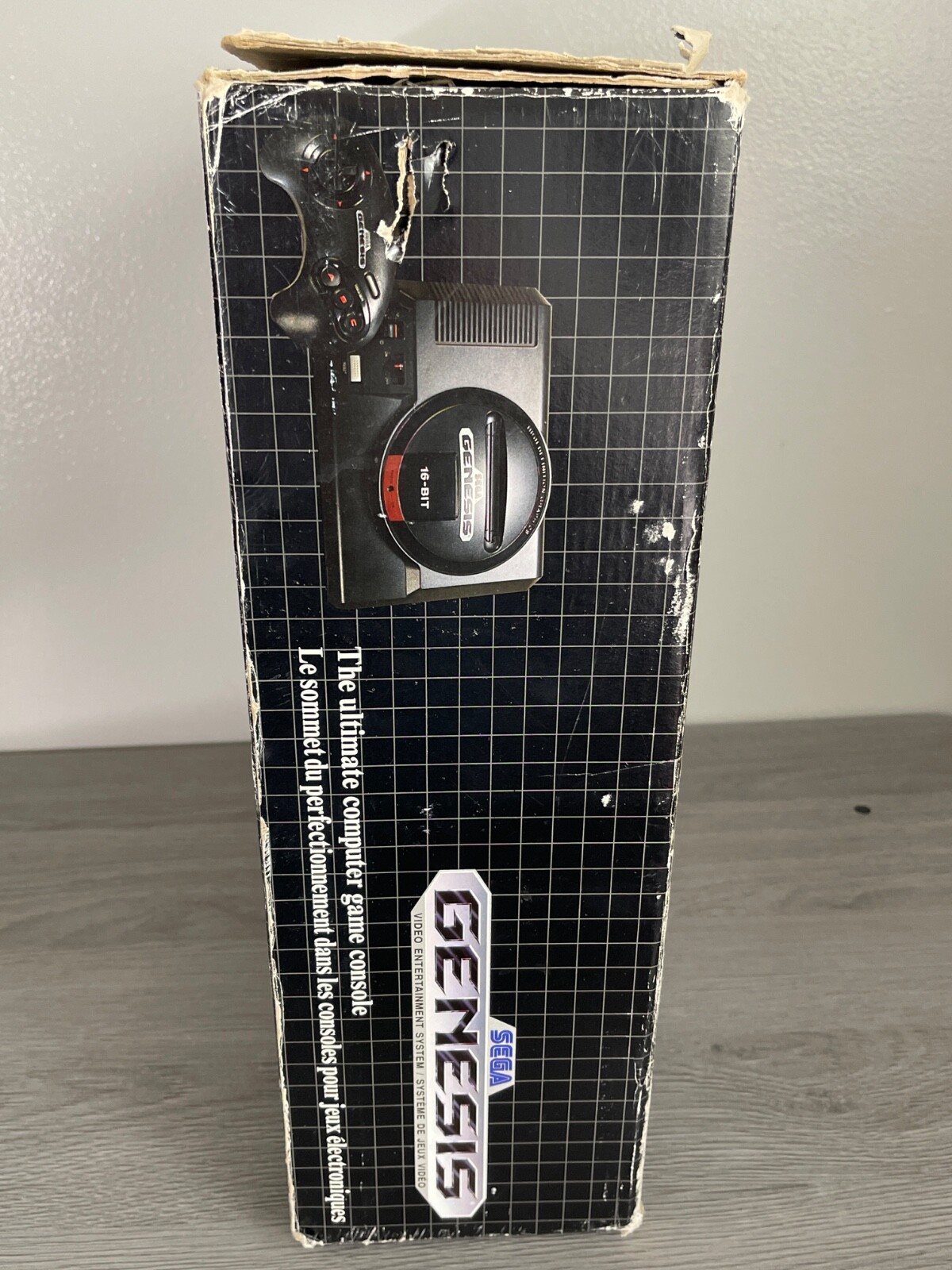 Sega Genesis Console 16-Bit MK-1601-22 W/ Original Box – Early Print Box TESTED