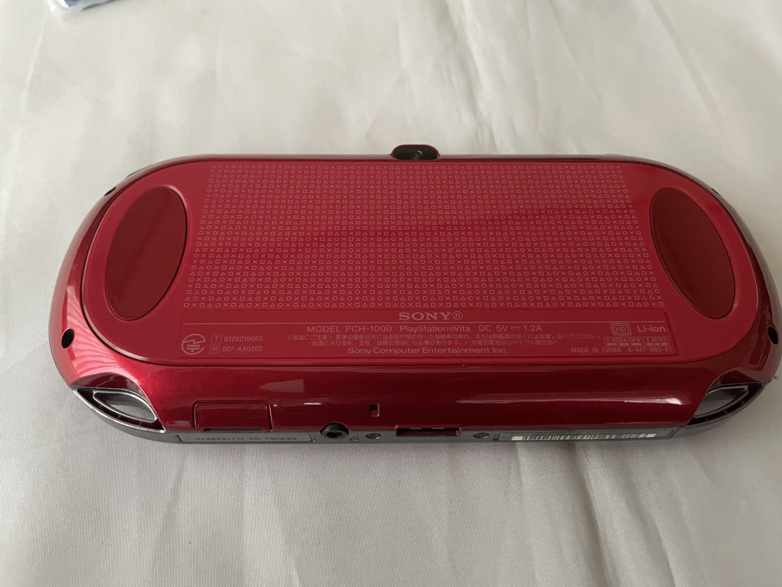 SONY Playstation PS Vita Wi-Fi PCH-1000 Console Charger Box Cosmic Red #050 z#94