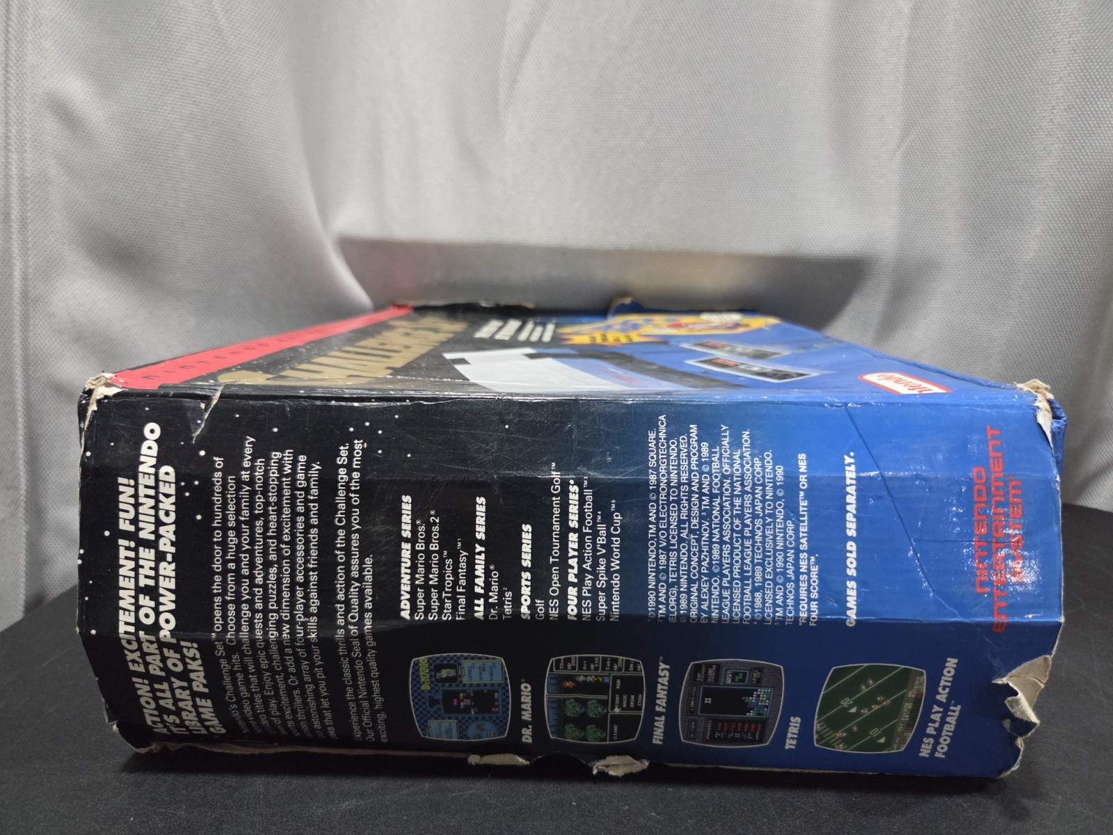 1992 Nintendo NES CHALLENGE SET In Box W/ Super MARIO Bros. 3 CIB NO Styrofoam