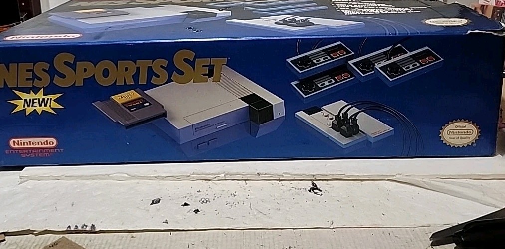 NES Sports Set Nintendo Entertainment System Console OriginalBox Untested Ass Is