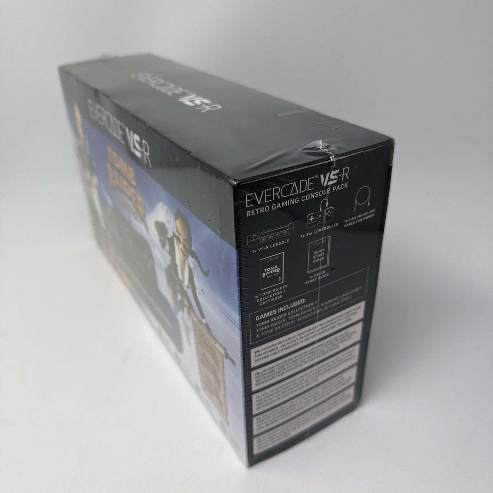 Limited Edition Blaze Evercade VS-R Console with Tomb Raider 1 2 & 3 New Sealed