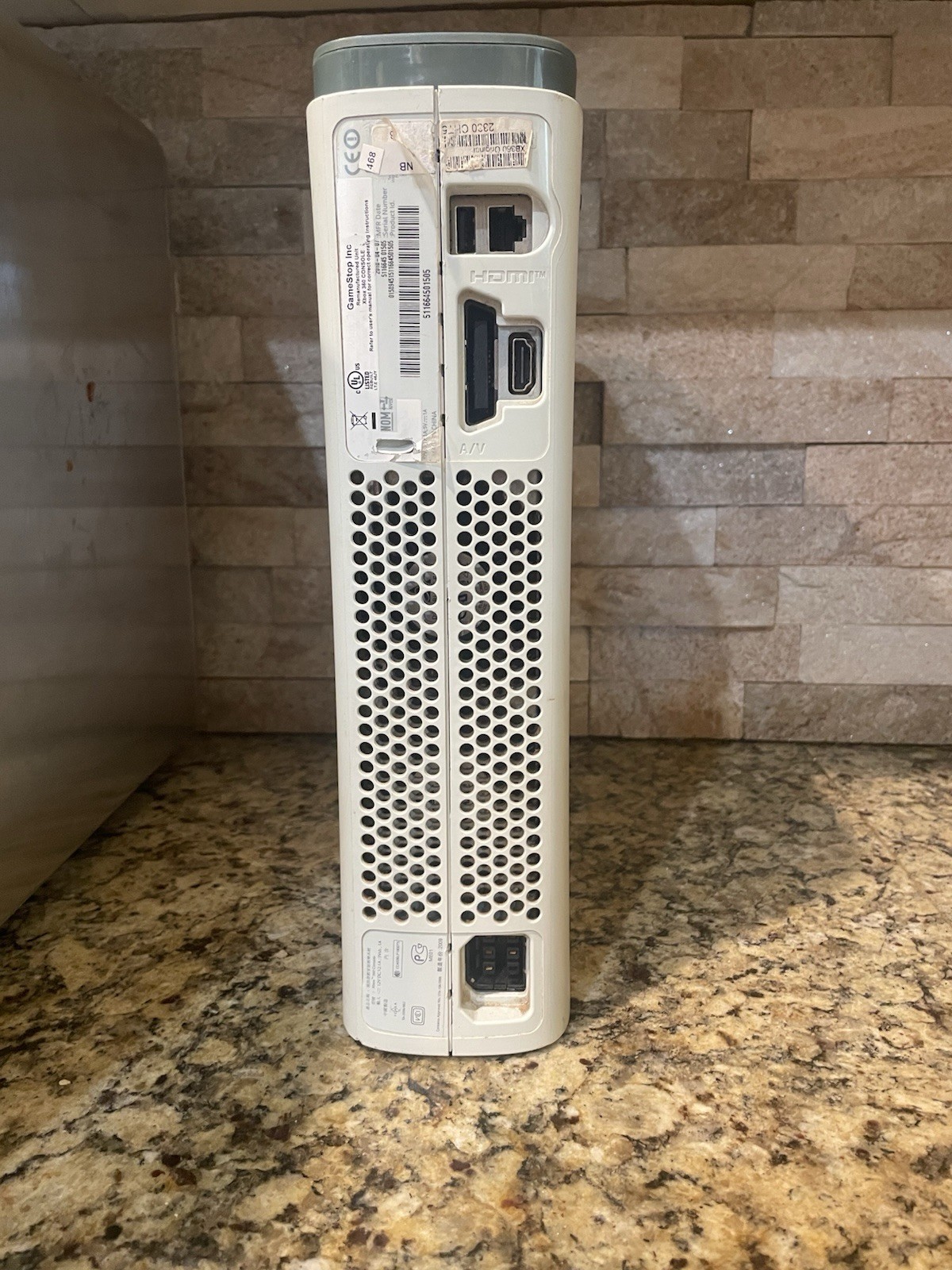 Microsoft Xbox 360 Console White/Gray 20GB HDD HDMI 1080p NTSC-U/C Power Supply