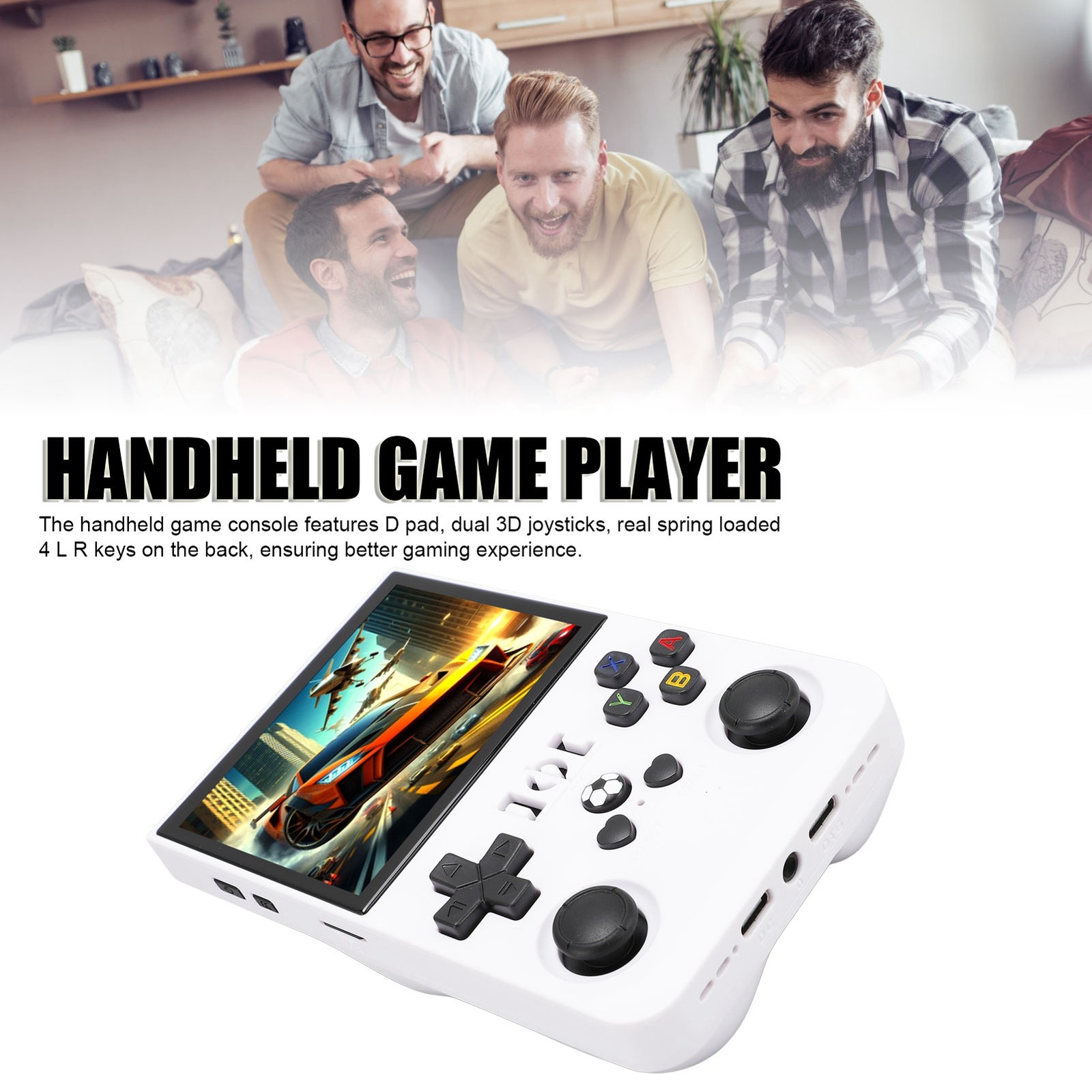 Handheld Game Console 4 Inch IPS Screen 18000+ Games Portable Retro Game Console