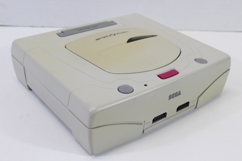SEGA Saturn White Console Controller x2 AC AV HST-3220 SS JP Japan WORKING #6