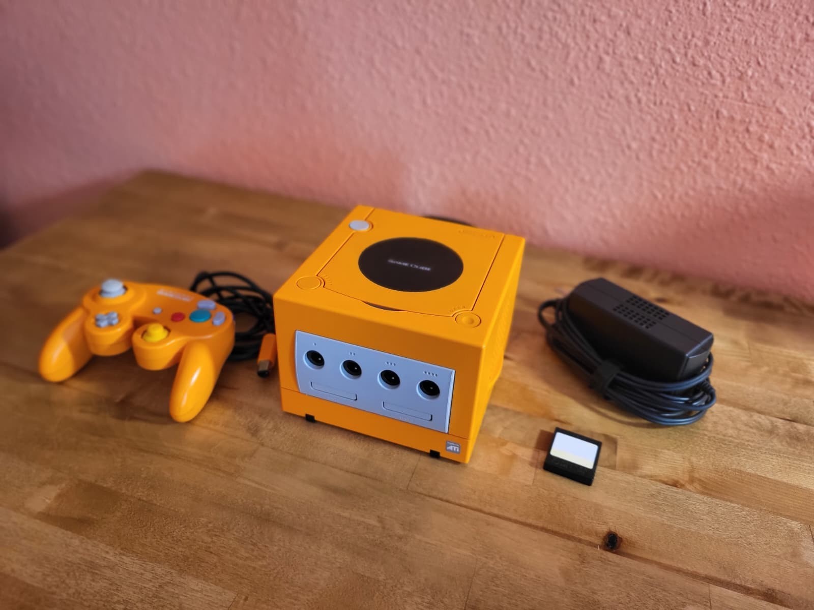Nintendo GameCube Spice Orange Console DOL-001 NTSC-J Japan OEM Controller