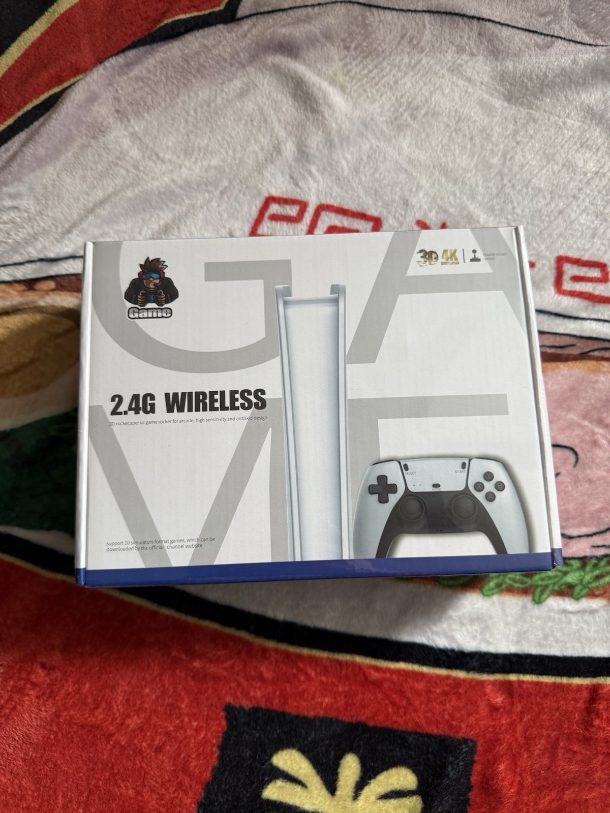 Game 2.4G Wireless Home Console 4K UHD White or Black with Controller
