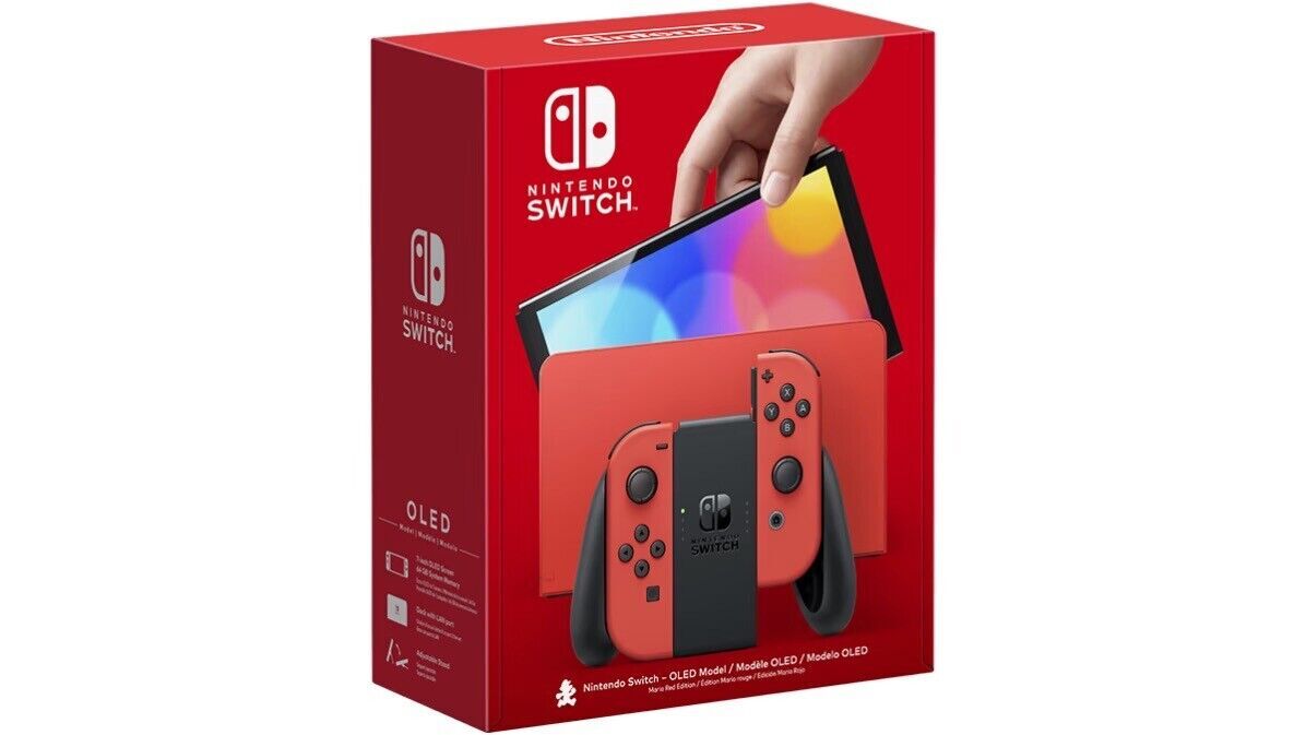 Nintendo Switch (OLED Model) HEG-001 Mario Red Edition 64GB Console