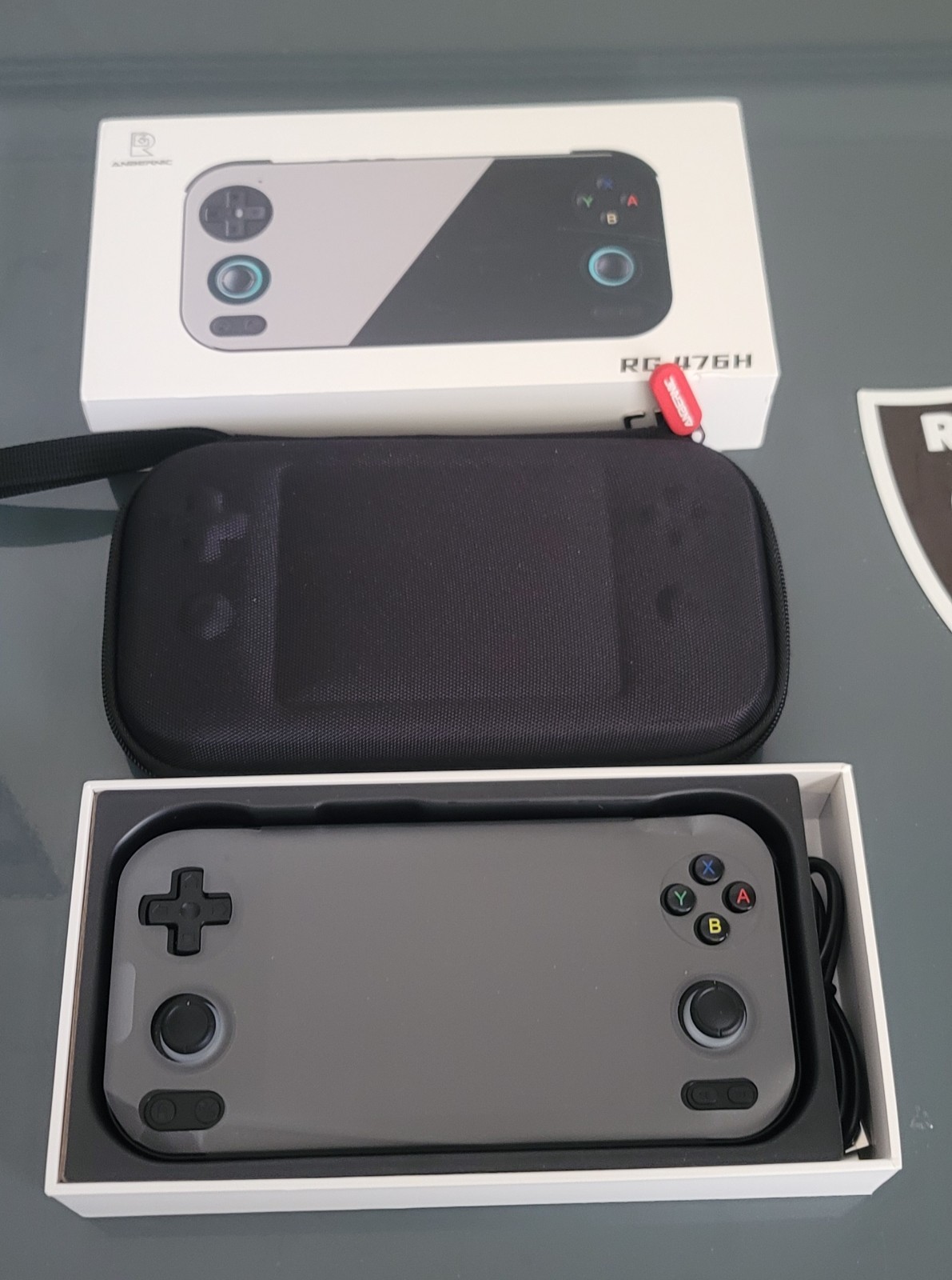 New RG476H with Anbernic carry case and stock 64gb sd card over 4k games ready