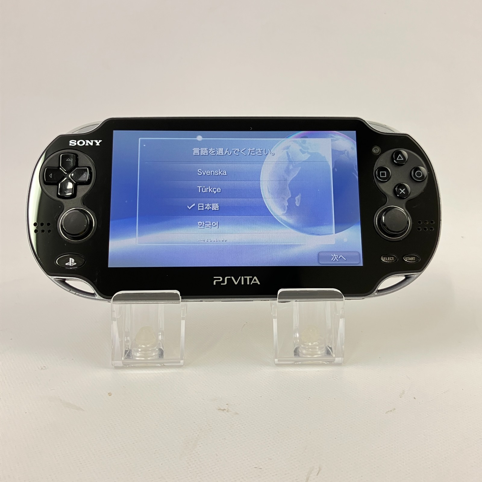 Refurbished PS Vita PCH-1100 Sony PlayStation Crystal Black Console Only Works 3