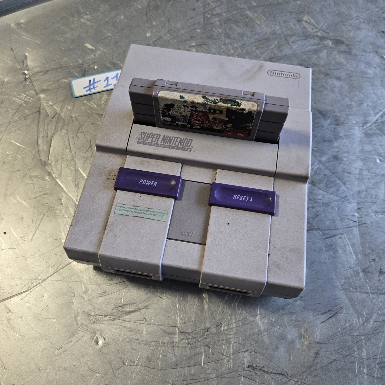 1991 Super Nintendo SNES Console SNS-001 Original Control Deck Only UNTESTED
