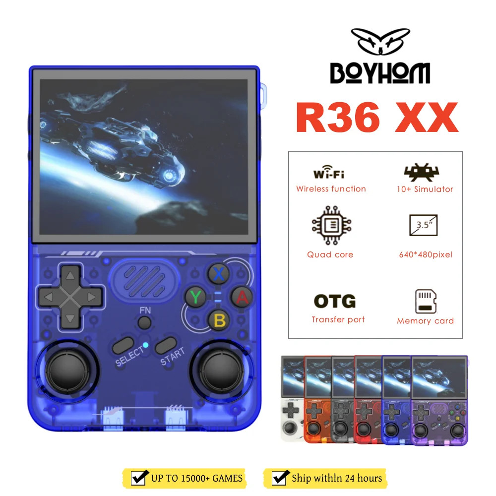 Original new R36XX Hand-held Consoles 3.5-inch IPS 640*480 Screen Retro Game