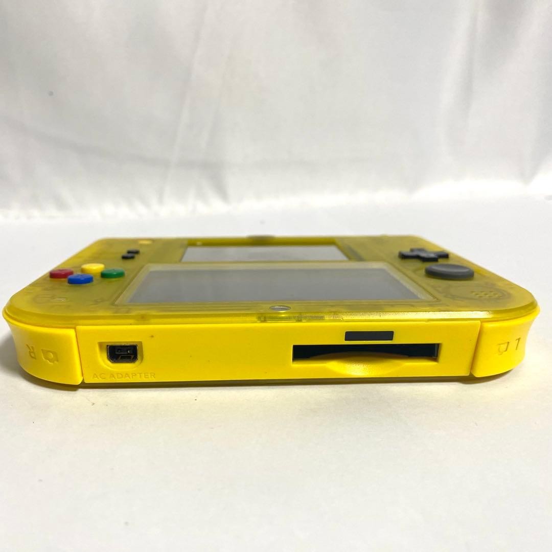 Nintendo 2DS Pikachu Edition Clear Yellow Console Only Tested For Repair