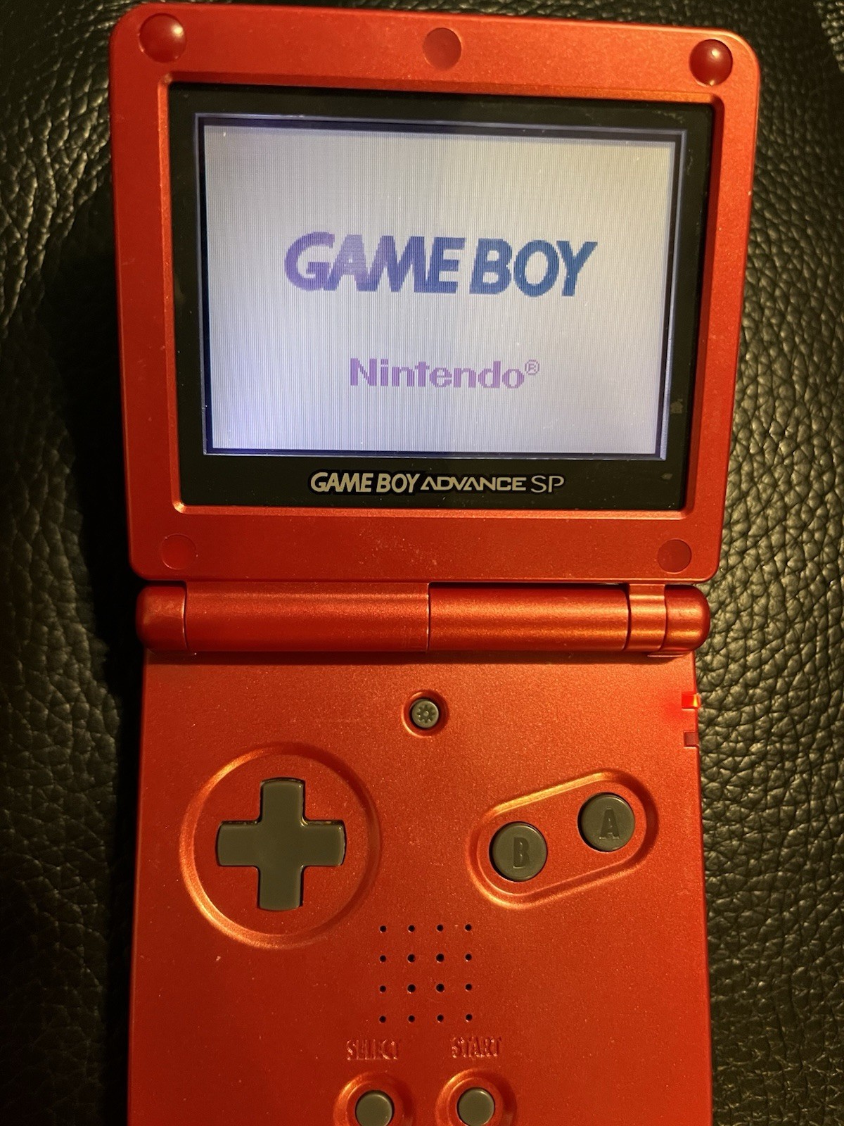 Nintendo Game Boy Advance SP Handheld System – Flame Red With Prince Of Persia