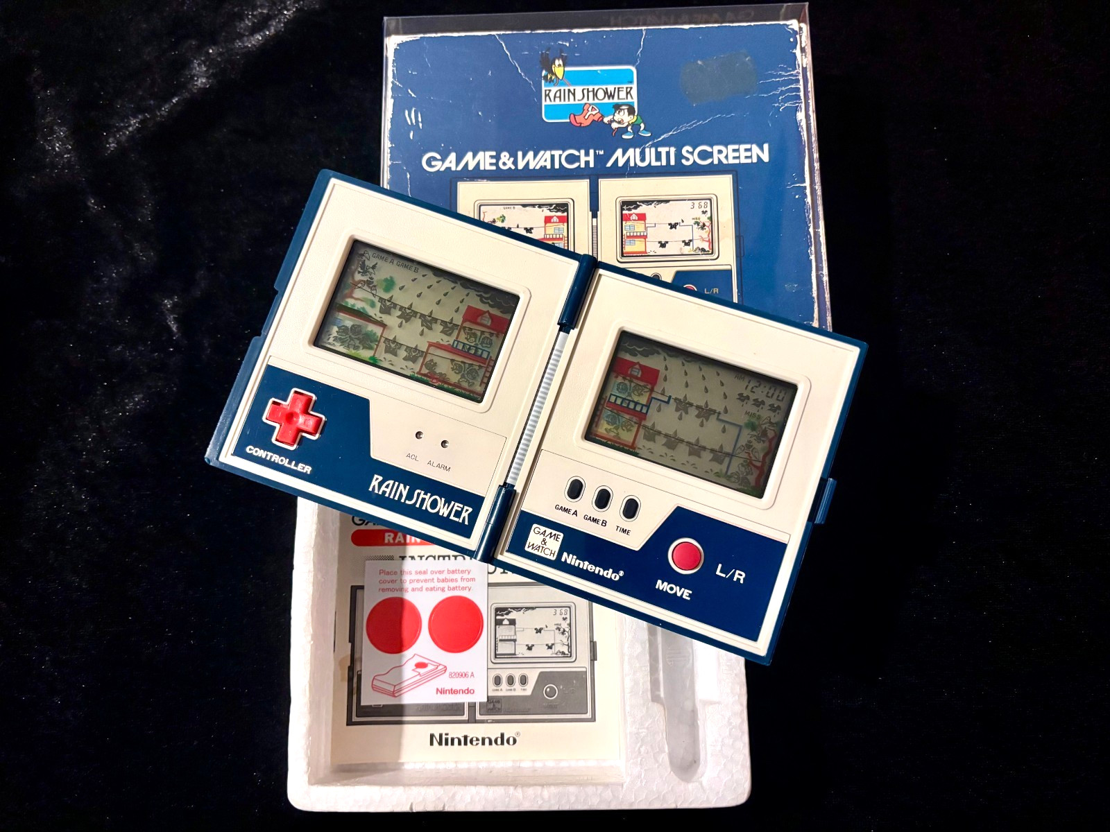 Nintendo Game&Watch RAIN SHOWER Electronic vintage classic toy video game hobby