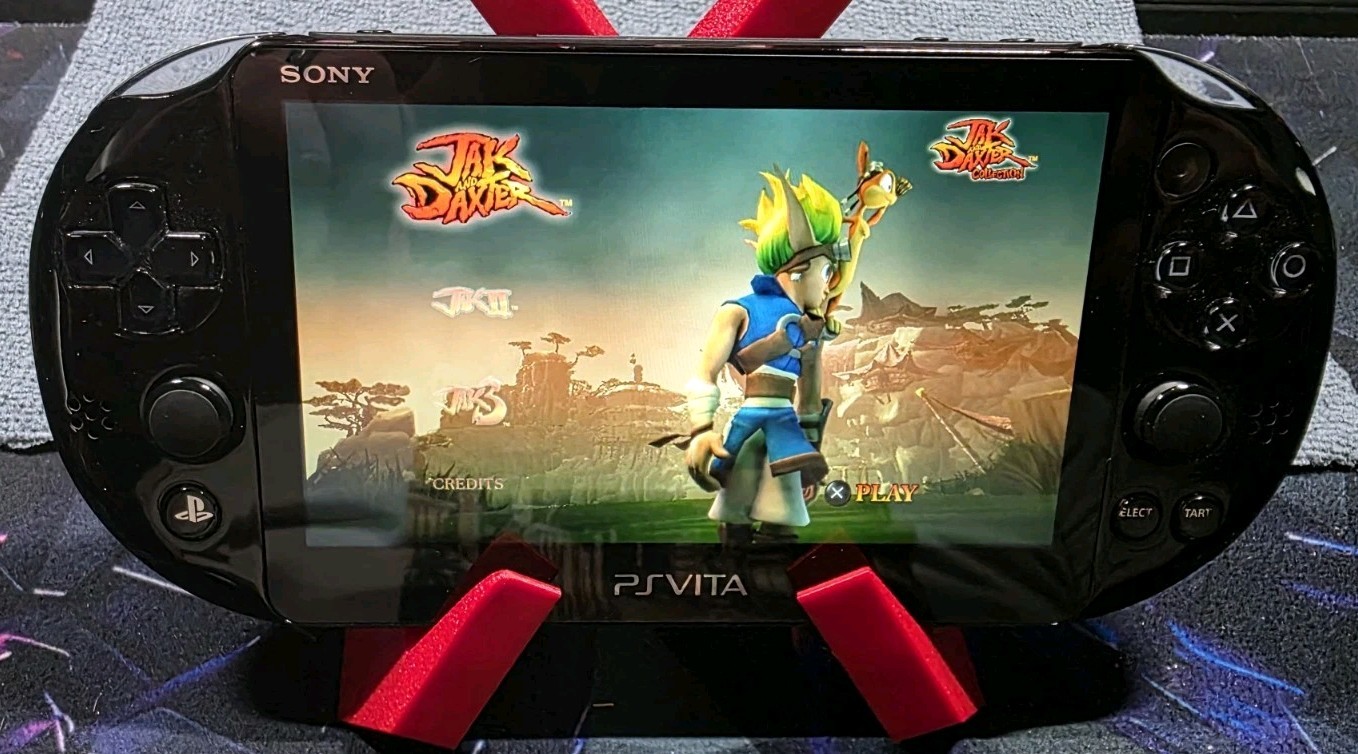 Sony PS Vita Slim PCH-2001 Black Bundle w/ Charger, 16GB Card & Jak and…