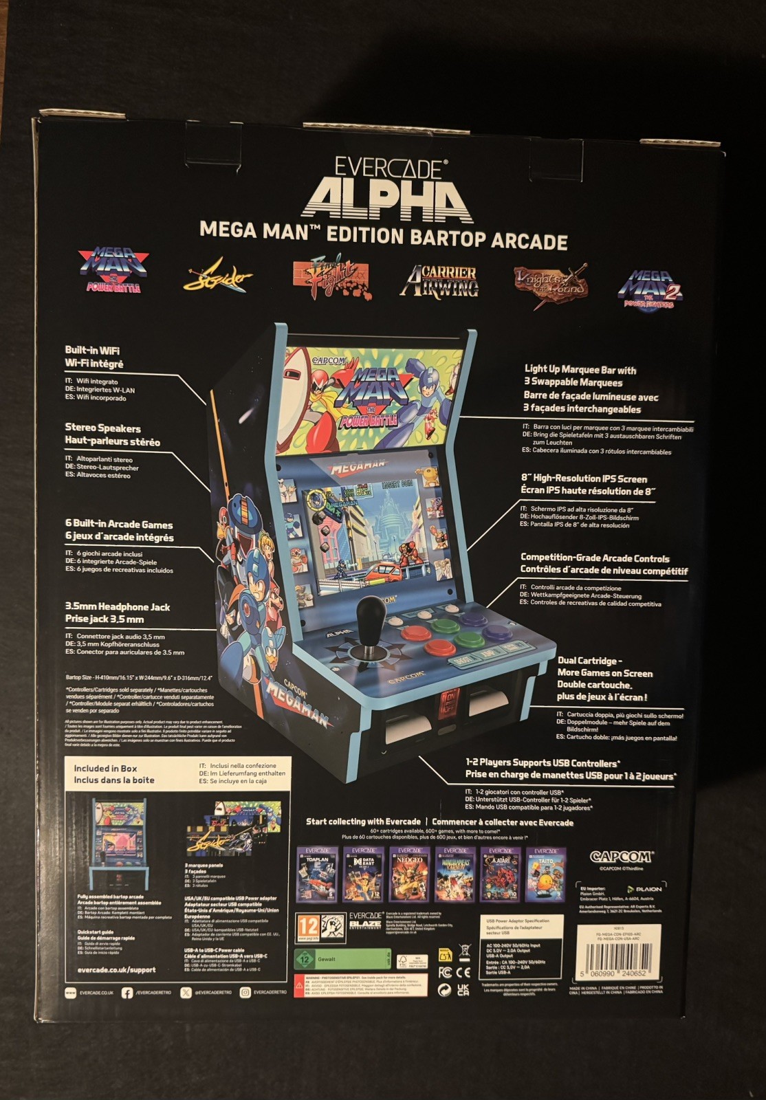 BLAZE EVERCADE ALPHA MEGA MAN™ BARTOP ARCADE RETRO MACHINE + CONSOLE + 26 GAMES