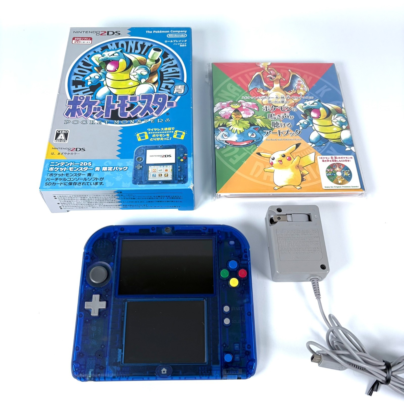 Nintendo 2DS Pokemon Pocket Monsters Clear Blue Blastoise Limited Edition