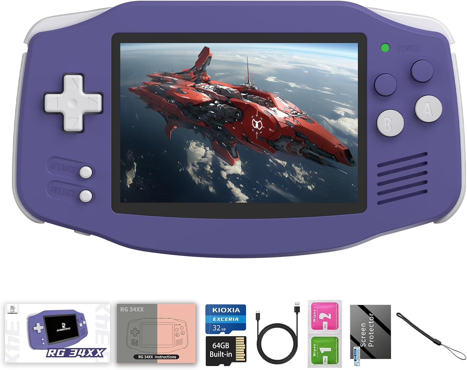 Retro Handheld Game Console RG34XX with 5000+ Games, WiFi & Bluetooth