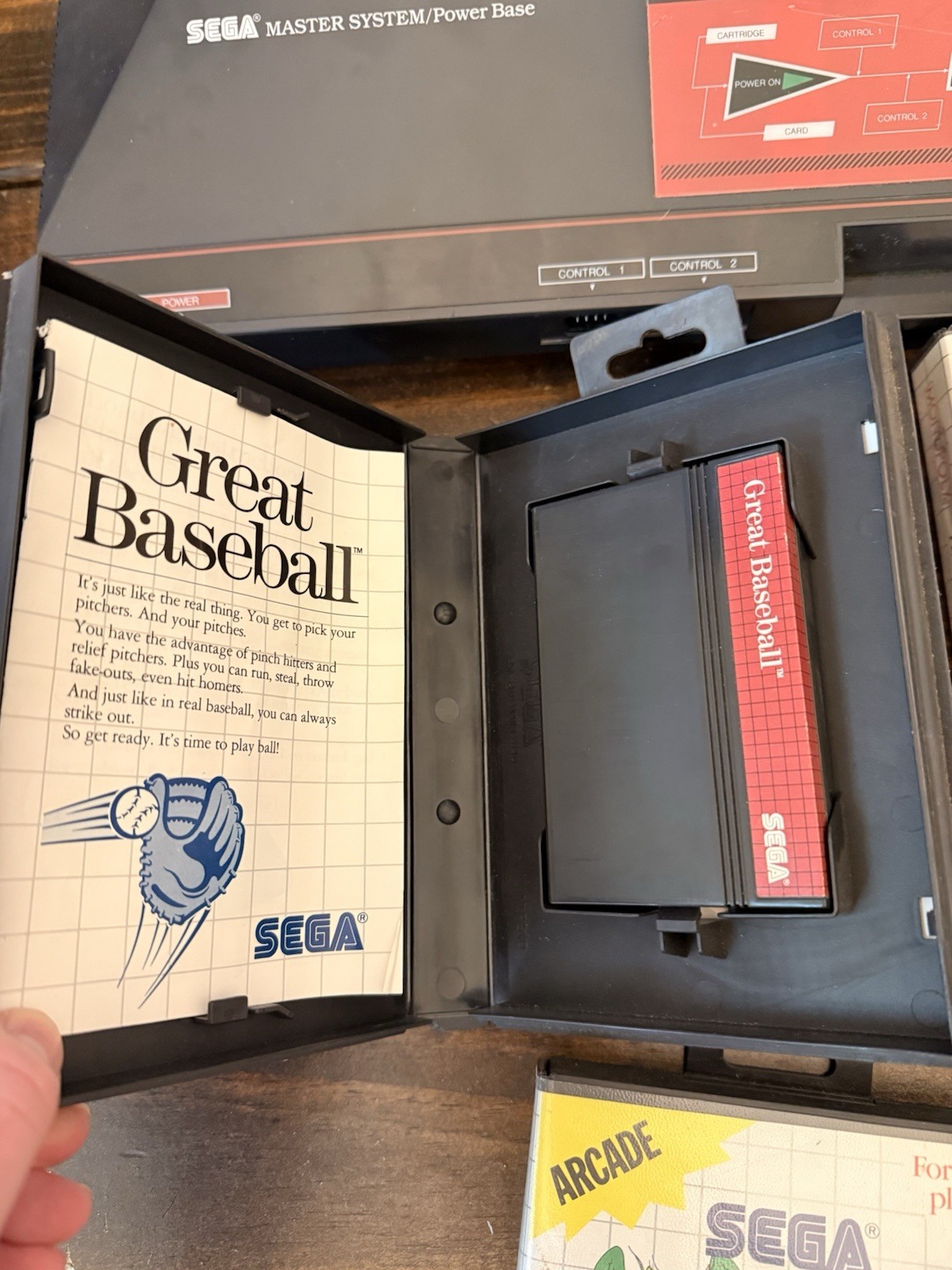 CustomGreenLED “Model 1”SegaMasterSystemBundle-Tested Working-4 CIB Games