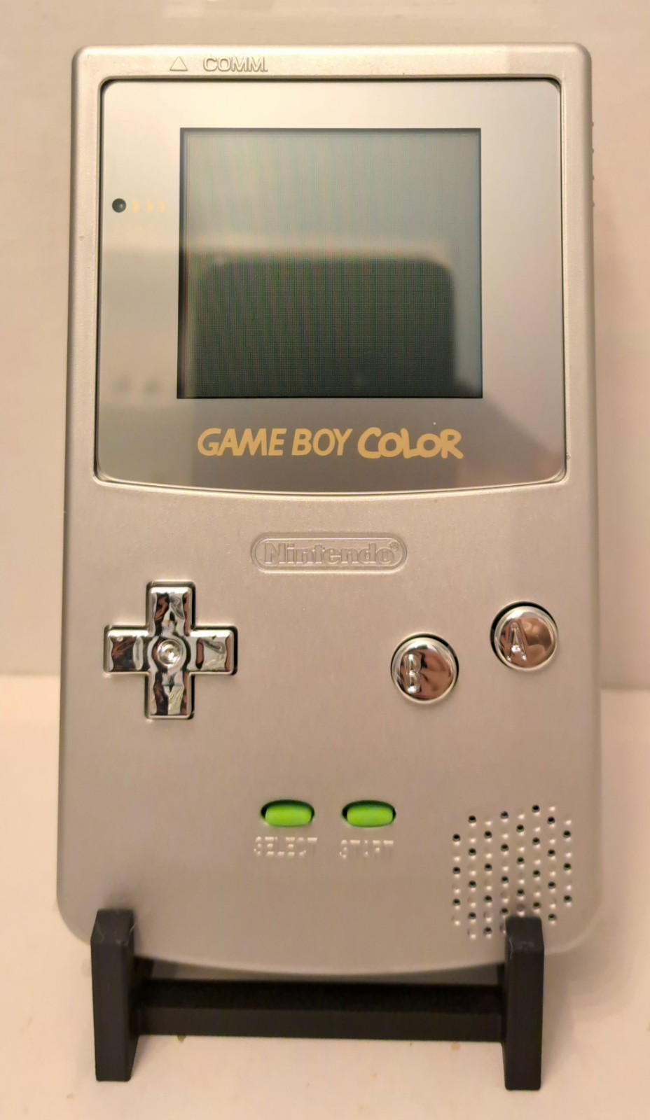 AUTHENTIC Nintendo GameBoy Color console – SILVER – Cleaned Tested SALE – Read
