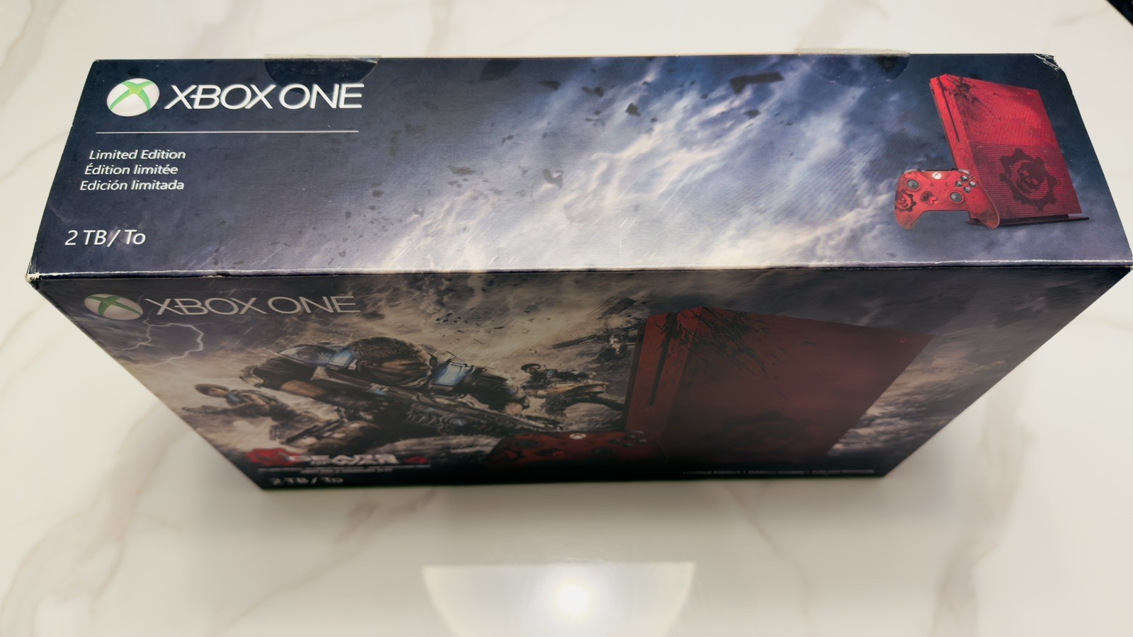 Microsoft Xbox One S Gears of War 4 Limited Edition 2 TB Crimson Red Console