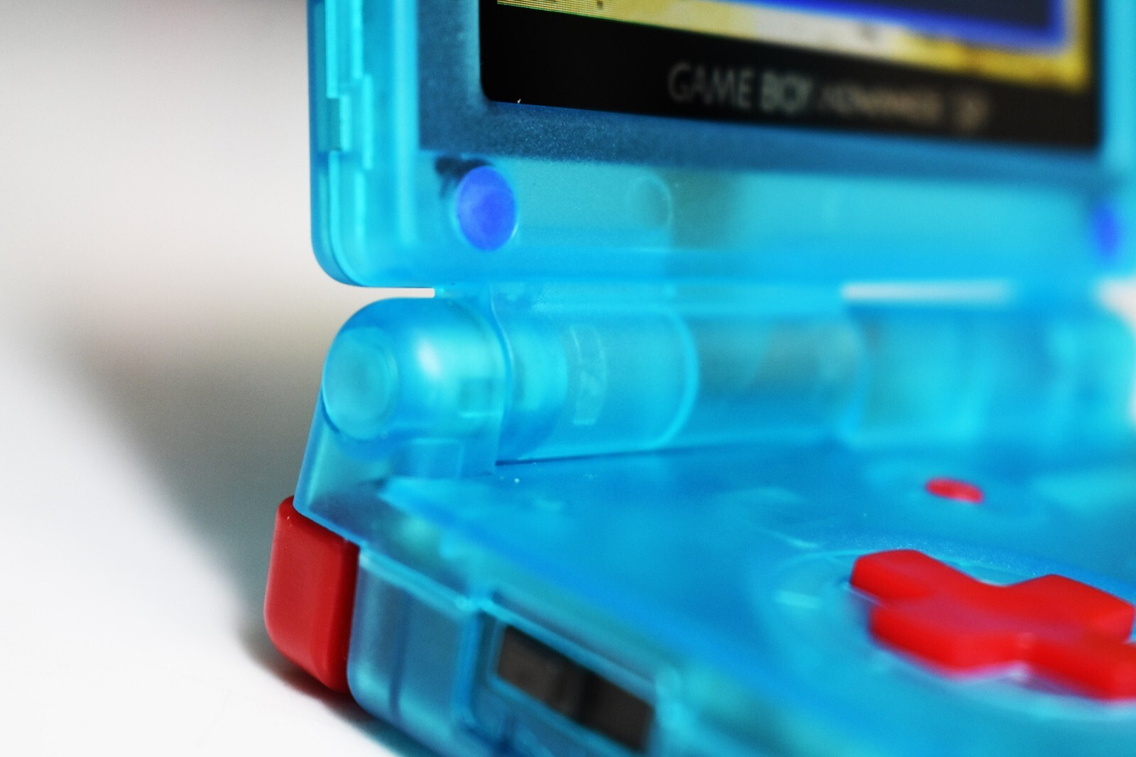 Backlit IPS LCD GBAsp Mod Nintendo Gameboy Advance SP Ocean Blue