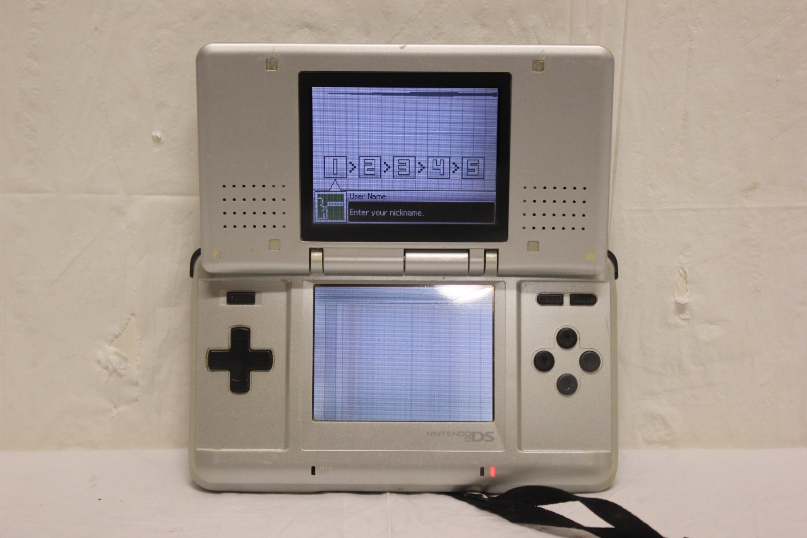 Nintendo DS Original Console NTR-001 Titanium Silver – SCREEN DAMAGE J15